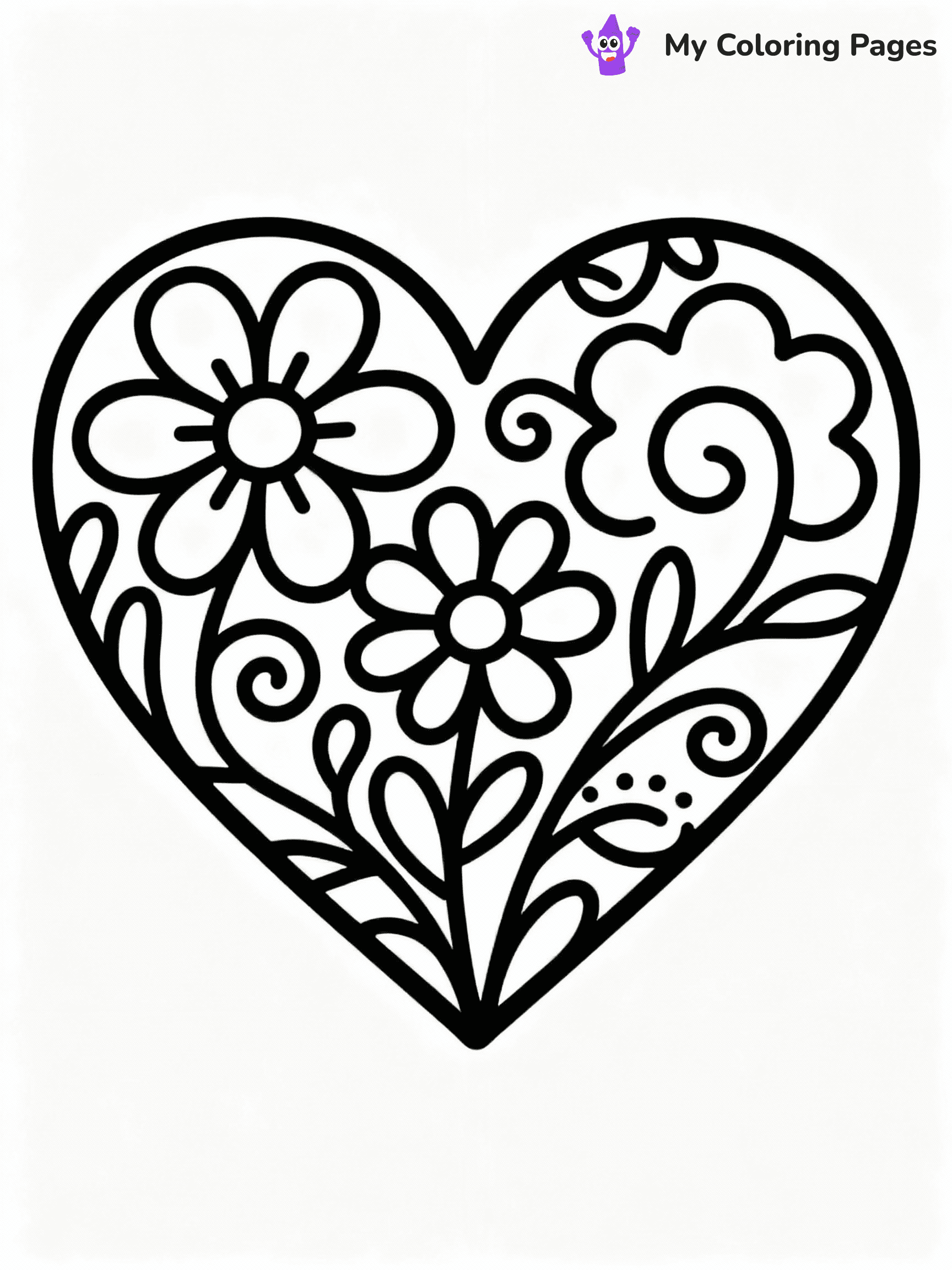 ⚠️ CRITICAL REQUIREMENT - ABSOLUTE BLACK AND WHITE ONLY ⚠️
This MUST be a BLACK AND WHITE line drawing ONLY. NO COLORS whatsoever.
- ONLY pure black lines (#000000) on pure white background (#FFFFFF)
- ABSOLUTELY NO colors, NO shading, NO gradients, NO grayscale
- If there are ANY colors in the output, the image is REJECTED
- This is a COLORING PAGE - meant to be COLORED IN by children
- The output must be UNCOLORED line art ready for coloring
⚠️ SUBJECT TO DRAW: Heart with intricate floral designs, swirling vines, elegant outline style
(REMEMBER: Output must be BLACK AND WHITE line art only, NOT colored!)
# COLORING PAGE: BLACK OUTLINES ONLY - WHITE BACKGROUND MANDATORY
Create a **coloring book page** using EXACTLY two values: black lines, white space.
## NON-NEGOTIABLE BINARY RULES
- **ONLY #000000 (black) and #FFFFFF (white)** - NO other values exist
- **EVERY PIXEL = BLACK OR WHITE** - no gray/shading/antialiasing
- **WHITE BACKGROUND MANDATORY** - entire canvas stays white
- **ALL SHAPES HOLLOW** - everything is empty outlines waiting to be colored
- **FORBIDDEN:** fills, shading, gradients, patterns, textures, colors
- **NO SOLID REGIONS** - if it's not a thin line, it's wrong
## Universal Line Standards
- Black outlines ONLY - thin, uniform weight
- Every shape completely empty inside
- Closed contours suitable for coloring
- Simple flat illustration - zero depth/3D/realism
- **Style:** Whimsical Doodle Art Alley - rounded, friendly outlines (unless specified)
## Everything = Outline Only
- Characters/animals: hollow shapes
- Objects/clothing: empty contours
- Backgrounds/scenery: line work only
- Natural elements: outlined forms
- Dark/night areas: don't exist (use outlined symbols)
- Textures/patterns: convert to simple lines
## The Test
Can a child color EVERY white space with crayons? If any area is pre-filled/shaded/gray or colored in, it FAILS. Every shape must be waiting to receive color.
**FINAL OUTPUT**: Binary coloring page. Black lines define shapes. White spaces ready for coloring. Nothing else exists. No exceptions. Print-ready.
⚠️ FINAL REMINDER: Draw the subject "Heart with intricate floral designs, swirling vines, elegant outline style" as BLACK AND WHITE line art. Zero colors in output.