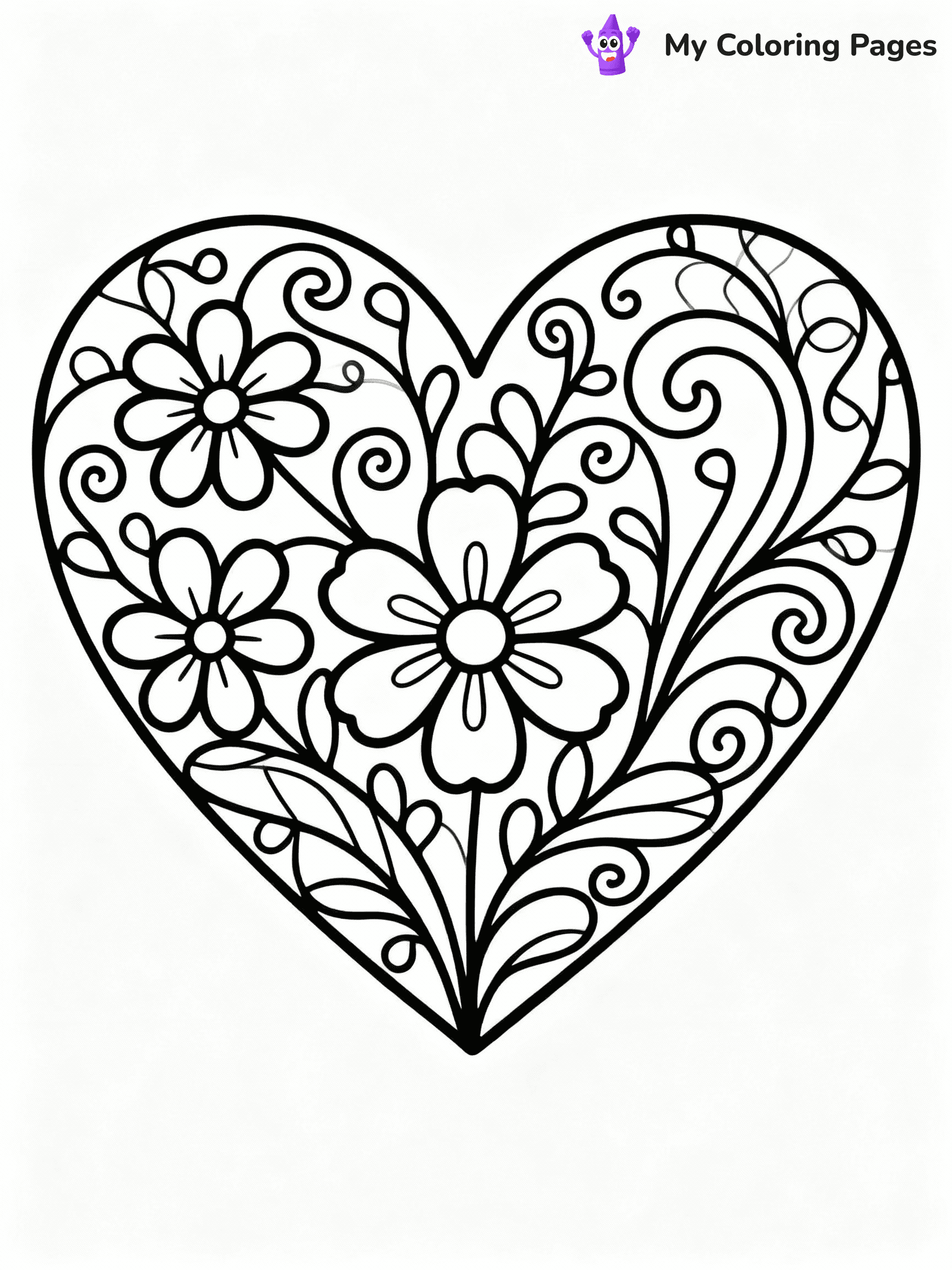 ⚠️ CRITICAL REQUIREMENT - ABSOLUTE BLACK AND WHITE ONLY ⚠️
This MUST be a BLACK AND WHITE line drawing ONLY. NO COLORS whatsoever.
- ONLY pure black lines (#000000) on pure white background (#FFFFFF)
- ABSOLUTELY NO colors, NO shading, NO gradients, NO grayscale
- If there are ANY colors in the output, the image is REJECTED
- This is a COLORING PAGE - meant to be COLORED IN by children
- The output must be UNCOLORED line art ready for coloring
⚠️ SUBJECT TO DRAW: Heart with intricate floral designs, swirling vines, elegant outline style
(REMEMBER: Output must be BLACK AND WHITE line art only, NOT colored!)
# COLORING PAGE: BLACK OUTLINES ONLY - WHITE BACKGROUND MANDATORY
Create a **coloring book page** using EXACTLY two values: black lines, white space.
## NON-NEGOTIABLE BINARY RULES
- **ONLY #000000 (black) and #FFFFFF (white)** - NO other values exist
- **EVERY PIXEL = BLACK OR WHITE** - no gray/shading/antialiasing
- **WHITE BACKGROUND MANDATORY** - entire canvas stays white
- **ALL SHAPES HOLLOW** - everything is empty outlines waiting to be colored
- **FORBIDDEN:** fills, shading, gradients, patterns, textures, colors
- **NO SOLID REGIONS** - if it's not a thin line, it's wrong
## Universal Line Standards
- Black outlines ONLY - thin, uniform weight
- Every shape completely empty inside
- Closed contours suitable for coloring
- Simple flat illustration - zero depth/3D/realism
- **Style:** Whimsical Doodle Art Alley - rounded, friendly outlines (unless specified)
## Everything = Outline Only
- Characters/animals: hollow shapes
- Objects/clothing: empty contours
- Backgrounds/scenery: line work only
- Natural elements: outlined forms
- Dark/night areas: don't exist (use outlined symbols)
- Textures/patterns: convert to simple lines
## The Test
Can a child color EVERY white space with crayons? If any area is pre-filled/shaded/gray or colored in, it FAILS. Every shape must be waiting to receive color.
**FINAL OUTPUT**: Binary coloring page. Black lines define shapes. White spaces ready for coloring. Nothing else exists. No exceptions. Print-ready.
⚠️ FINAL REMINDER: Draw the subject "Heart with intricate floral designs, swirling vines, elegant outline style" as BLACK AND WHITE line art. Zero colors in output.