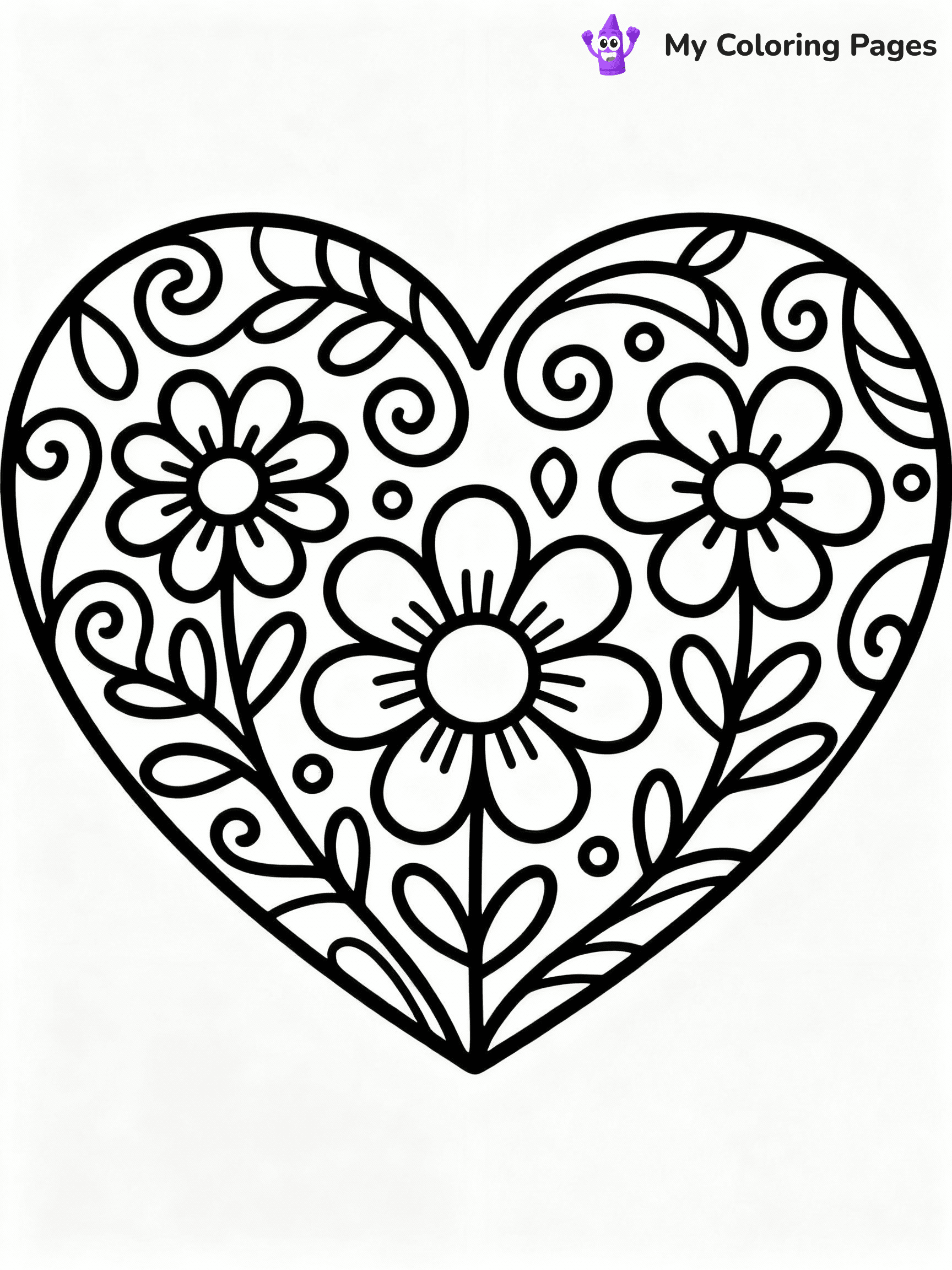 ⚠️ CRITICAL REQUIREMENT - ABSOLUTE BLACK AND WHITE ONLY ⚠️
This MUST be a BLACK AND WHITE line drawing ONLY. NO COLORS whatsoever.
- ONLY pure black lines (#000000) on pure white background (#FFFFFF)
- ABSOLUTELY NO colors, NO shading, NO gradients, NO grayscale
- If there are ANY colors in the output, the image is REJECTED
- This is a COLORING PAGE - meant to be COLORED IN by children
- The output must be UNCOLORED line art ready for coloring
⚠️ SUBJECT TO DRAW: Heart with intricate floral designs, swirling vines, elegant outline style
(REMEMBER: Output must be BLACK AND WHITE line art only, NOT colored!)
# COLORING PAGE: BLACK OUTLINES ONLY - WHITE BACKGROUND MANDATORY
Create a **coloring book page** using EXACTLY two values: black lines, white space.
## NON-NEGOTIABLE BINARY RULES
- **ONLY #000000 (black) and #FFFFFF (white)** - NO other values exist
- **EVERY PIXEL = BLACK OR WHITE** - no gray/shading/antialiasing
- **WHITE BACKGROUND MANDATORY** - entire canvas stays white
- **ALL SHAPES HOLLOW** - everything is empty outlines waiting to be colored
- **FORBIDDEN:** fills, shading, gradients, patterns, textures, colors
- **NO SOLID REGIONS** - if it's not a thin line, it's wrong
## Universal Line Standards
- Black outlines ONLY - thin, uniform weight
- Every shape completely empty inside
- Closed contours suitable for coloring
- Simple flat illustration - zero depth/3D/realism
- **Style:** Whimsical Doodle Art Alley - rounded, friendly outlines (unless specified)
## Everything = Outline Only
- Characters/animals: hollow shapes
- Objects/clothing: empty contours
- Backgrounds/scenery: line work only
- Natural elements: outlined forms
- Dark/night areas: don't exist (use outlined symbols)
- Textures/patterns: convert to simple lines
## The Test
Can a child color EVERY white space with crayons? If any area is pre-filled/shaded/gray or colored in, it FAILS. Every shape must be waiting to receive color.
**FINAL OUTPUT**: Binary coloring page. Black lines define shapes. White spaces ready for coloring. Nothing else exists. No exceptions. Print-ready.
⚠️ FINAL REMINDER: Draw the subject "Heart with intricate floral designs, swirling vines, elegant outline style" as BLACK AND WHITE line art. Zero colors in output.