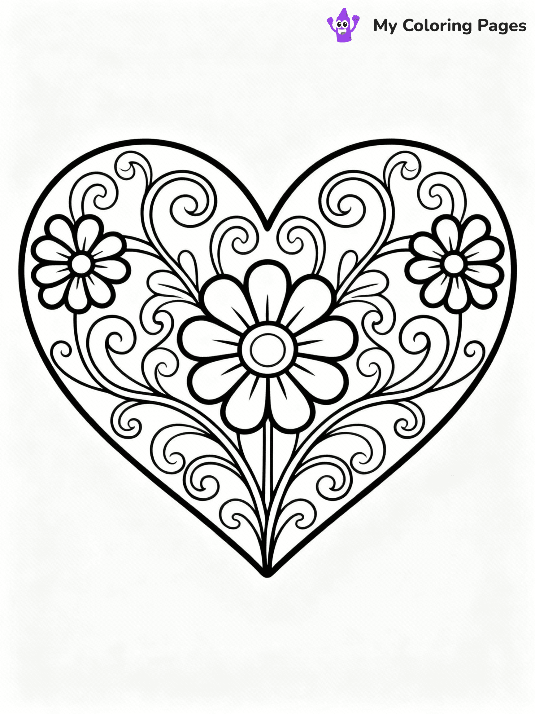 ⚠️ CRITICAL REQUIREMENT - ABSOLUTE BLACK AND WHITE ONLY ⚠️
This MUST be a BLACK AND WHITE line drawing ONLY. NO COLORS whatsoever.
- ONLY pure black lines (#000000) on pure white background (#FFFFFF)
- ABSOLUTELY NO colors, NO shading, NO gradients, NO grayscale
- If there are ANY colors in the output, the image is REJECTED
- This is a COLORING PAGE - meant to be COLORED IN by children
- The output must be UNCOLORED line art ready for coloring
⚠️ SUBJECT TO DRAW: Heart with intricate floral designs, swirling vines, elegant outline style
(REMEMBER: Output must be BLACK AND WHITE line art only, NOT colored!)
# COLORING PAGE: BLACK OUTLINES ONLY - WHITE BACKGROUND MANDATORY
Create a **coloring book page** using EXACTLY two values: black lines, white space.
## NON-NEGOTIABLE BINARY RULES
- **ONLY #000000 (black) and #FFFFFF (white)** - NO other values exist
- **EVERY PIXEL = BLACK OR WHITE** - no gray/shading/antialiasing
- **WHITE BACKGROUND MANDATORY** - entire canvas stays white
- **ALL SHAPES HOLLOW** - everything is empty outlines waiting to be colored
- **FORBIDDEN:** fills, shading, gradients, patterns, textures, colors
- **NO SOLID REGIONS** - if it's not a thin line, it's wrong
## Universal Line Standards
- Black outlines ONLY - thin, uniform weight
- Every shape completely empty inside
- Closed contours suitable for coloring
- Simple flat illustration - zero depth/3D/realism
- **Style:** Whimsical Doodle Art Alley - rounded, friendly outlines (unless specified)
## Everything = Outline Only
- Characters/animals: hollow shapes
- Objects/clothing: empty contours
- Backgrounds/scenery: line work only
- Natural elements: outlined forms
- Dark/night areas: don't exist (use outlined symbols)
- Textures/patterns: convert to simple lines
## The Test
Can a child color EVERY white space with crayons? If any area is pre-filled/shaded/gray or colored in, it FAILS. Every shape must be waiting to receive color.
**FINAL OUTPUT**: Binary coloring page. Black lines define shapes. White spaces ready for coloring. Nothing else exists. No exceptions. Print-ready.
⚠️ FINAL REMINDER: Draw the subject "Heart with intricate floral designs, swirling vines, elegant outline style" as BLACK AND WHITE line art. Zero colors in output.