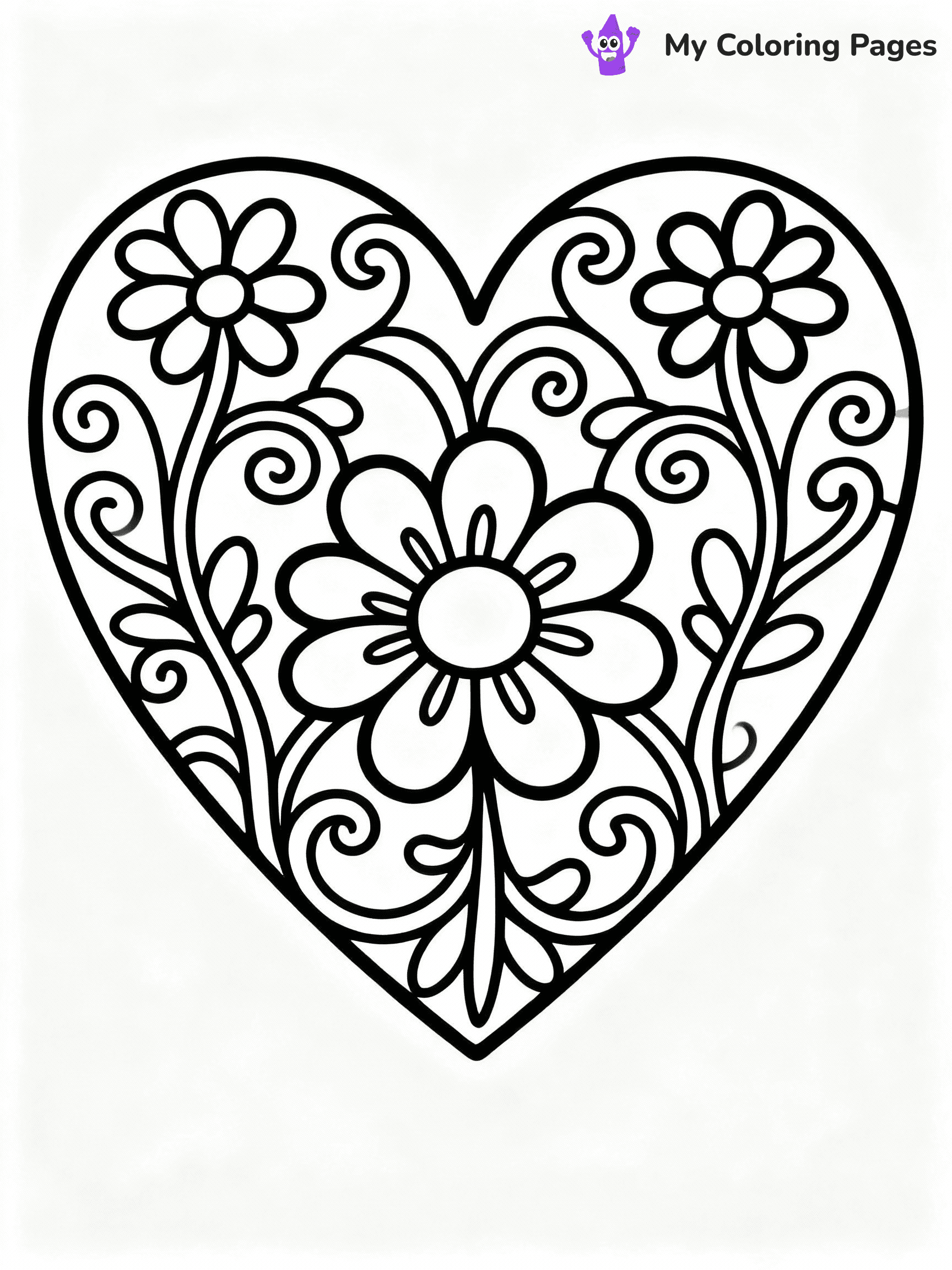 ⚠️ CRITICAL REQUIREMENT - ABSOLUTE BLACK AND WHITE ONLY ⚠️
This MUST be a BLACK AND WHITE line drawing ONLY. NO COLORS whatsoever.
- ONLY pure black lines (#000000) on pure white background (#FFFFFF)
- ABSOLUTELY NO colors, NO shading, NO gradients, NO grayscale
- If there are ANY colors in the output, the image is REJECTED
- This is a COLORING PAGE - meant to be COLORED IN by children
- The output must be UNCOLORED line art ready for coloring
⚠️ SUBJECT TO DRAW: Heart with intricate floral designs, swirling vines, elegant outline style
(REMEMBER: Output must be BLACK AND WHITE line art only, NOT colored!)
# COLORING PAGE: BLACK OUTLINES ONLY - WHITE BACKGROUND MANDATORY
Create a **coloring book page** using EXACTLY two values: black lines, white space.
## NON-NEGOTIABLE BINARY RULES
- **ONLY #000000 (black) and #FFFFFF (white)** - NO other values exist
- **EVERY PIXEL = BLACK OR WHITE** - no gray/shading/antialiasing
- **WHITE BACKGROUND MANDATORY** - entire canvas stays white
- **ALL SHAPES HOLLOW** - everything is empty outlines waiting to be colored
- **FORBIDDEN:** fills, shading, gradients, patterns, textures, colors
- **NO SOLID REGIONS** - if it's not a thin line, it's wrong
## Universal Line Standards
- Black outlines ONLY - thin, uniform weight
- Every shape completely empty inside
- Closed contours suitable for coloring
- Simple flat illustration - zero depth/3D/realism
- **Style:** Whimsical Doodle Art Alley - rounded, friendly outlines (unless specified)
## Everything = Outline Only
- Characters/animals: hollow shapes
- Objects/clothing: empty contours
- Backgrounds/scenery: line work only
- Natural elements: outlined forms
- Dark/night areas: don't exist (use outlined symbols)
- Textures/patterns: convert to simple lines
## The Test
Can a child color EVERY white space with crayons? If any area is pre-filled/shaded/gray or colored in, it FAILS. Every shape must be waiting to receive color.
**FINAL OUTPUT**: Binary coloring page. Black lines define shapes. White spaces ready for coloring. Nothing else exists. No exceptions. Print-ready.
⚠️ FINAL REMINDER: Draw the subject "Heart with intricate floral designs, swirling vines, elegant outline style" as BLACK AND WHITE line art. Zero colors in output.