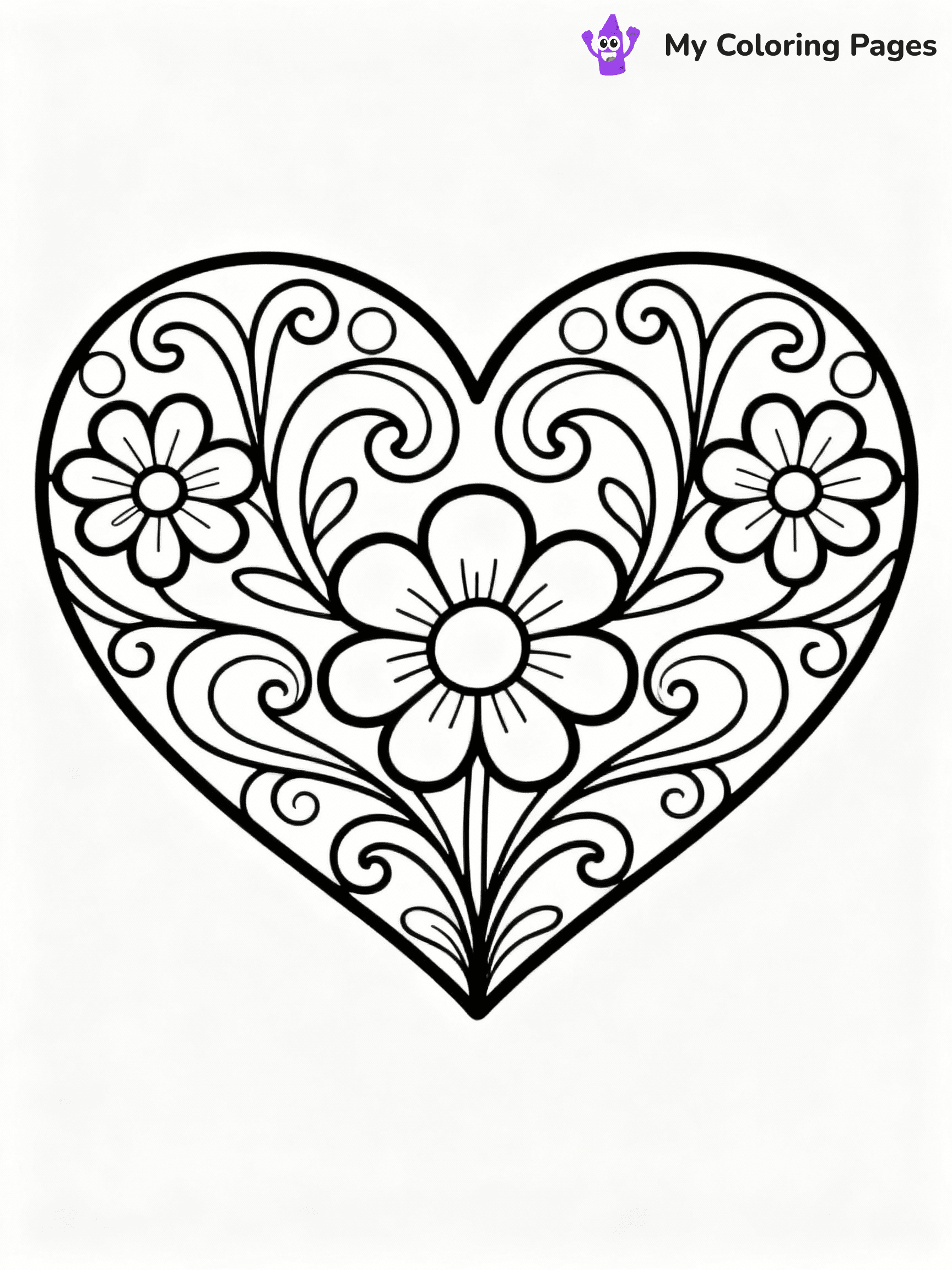 ⚠️ CRITICAL REQUIREMENT - ABSOLUTE BLACK AND WHITE ONLY ⚠️
This MUST be a BLACK AND WHITE line drawing ONLY. NO COLORS whatsoever.
- ONLY pure black lines (#000000) on pure white background (#FFFFFF)
- ABSOLUTELY NO colors, NO shading, NO gradients, NO grayscale
- If there are ANY colors in the output, the image is REJECTED
- This is a COLORING PAGE - meant to be COLORED IN by children
- The output must be UNCOLORED line art ready for coloring
⚠️ SUBJECT TO DRAW: Heart with intricate floral designs, swirling vines, elegant outline style
(REMEMBER: Output must be BLACK AND WHITE line art only, NOT colored!)
# COLORING PAGE: BLACK OUTLINES ONLY - WHITE BACKGROUND MANDATORY
Create a **coloring book page** using EXACTLY two values: black lines, white space.
## NON-NEGOTIABLE BINARY RULES
- **ONLY #000000 (black) and #FFFFFF (white)** - NO other values exist
- **EVERY PIXEL = BLACK OR WHITE** - no gray/shading/antialiasing
- **WHITE BACKGROUND MANDATORY** - entire canvas stays white
- **ALL SHAPES HOLLOW** - everything is empty outlines waiting to be colored
- **FORBIDDEN:** fills, shading, gradients, patterns, textures, colors
- **NO SOLID REGIONS** - if it's not a thin line, it's wrong
## Universal Line Standards
- Black outlines ONLY - thin, uniform weight
- Every shape completely empty inside
- Closed contours suitable for coloring
- Simple flat illustration - zero depth/3D/realism
- **Style:** Whimsical Doodle Art Alley - rounded, friendly outlines (unless specified)
## Everything = Outline Only
- Characters/animals: hollow shapes
- Objects/clothing: empty contours
- Backgrounds/scenery: line work only
- Natural elements: outlined forms
- Dark/night areas: don't exist (use outlined symbols)
- Textures/patterns: convert to simple lines
## The Test
Can a child color EVERY white space with crayons? If any area is pre-filled/shaded/gray or colored in, it FAILS. Every shape must be waiting to receive color.
**FINAL OUTPUT**: Binary coloring page. Black lines define shapes. White spaces ready for coloring. Nothing else exists. No exceptions. Print-ready.
⚠️ FINAL REMINDER: Draw the subject "Heart with intricate floral designs, swirling vines, elegant outline style" as BLACK AND WHITE line art. Zero colors in output.