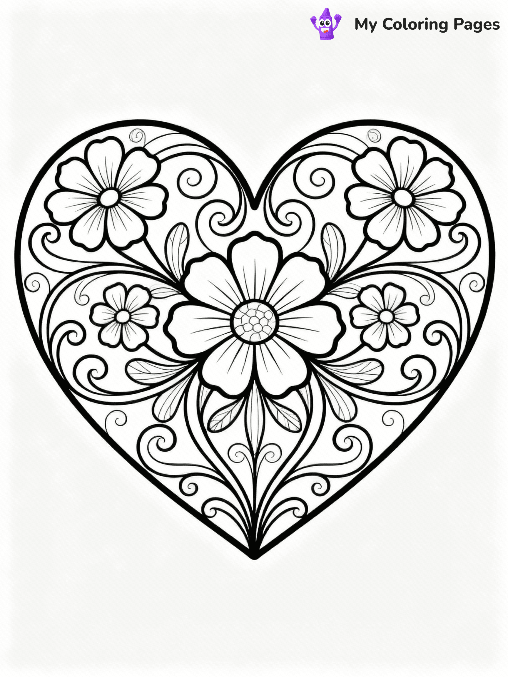 ⚠️ CRITICAL REQUIREMENT - ABSOLUTE BLACK AND WHITE ONLY ⚠️
This MUST be a BLACK AND WHITE line drawing ONLY. NO COLORS whatsoever.
- ONLY pure black lines (#000000) on pure white background (#FFFFFF)
- ABSOLUTELY NO colors, NO shading, NO gradients, NO grayscale
- If there are ANY colors in the output, the image is REJECTED
- This is a COLORING PAGE - meant to be COLORED IN by children
- The output must be UNCOLORED line art ready for coloring
⚠️ SUBJECT TO DRAW: Heart with intricate floral designs, swirling vines, elegant outline style
(REMEMBER: Output must be BLACK AND WHITE line art only, NOT colored!)
# COLORING PAGE: BLACK OUTLINES ONLY - WHITE BACKGROUND MANDATORY
Create a **coloring book page** using EXACTLY two values: black lines, white space.
## NON-NEGOTIABLE BINARY RULES
- **ONLY #000000 (black) and #FFFFFF (white)** - NO other values exist
- **EVERY PIXEL = BLACK OR WHITE** - no gray/shading/antialiasing
- **WHITE BACKGROUND MANDATORY** - entire canvas stays white
- **ALL SHAPES HOLLOW** - everything is empty outlines waiting to be colored
- **FORBIDDEN:** fills, shading, gradients, patterns, textures, colors
- **NO SOLID REGIONS** - if it's not a thin line, it's wrong
## Universal Line Standards
- Black outlines ONLY - thin, uniform weight
- Every shape completely empty inside
- Closed contours suitable for coloring
- Simple flat illustration - zero depth/3D/realism
- **Style:** Whimsical Doodle Art Alley - rounded, friendly outlines (unless specified)
## Everything = Outline Only
- Characters/animals: hollow shapes
- Objects/clothing: empty contours
- Backgrounds/scenery: line work only
- Natural elements: outlined forms
- Dark/night areas: don't exist (use outlined symbols)
- Textures/patterns: convert to simple lines
## The Test
Can a child color EVERY white space with crayons? If any area is pre-filled/shaded/gray or colored in, it FAILS. Every shape must be waiting to receive color.
**FINAL OUTPUT**: Binary coloring page. Black lines define shapes. White spaces ready for coloring. Nothing else exists. No exceptions. Print-ready.
⚠️ FINAL REMINDER: Draw the subject "Heart with intricate floral designs, swirling vines, elegant outline style" as BLACK AND WHITE line art. Zero colors in output.