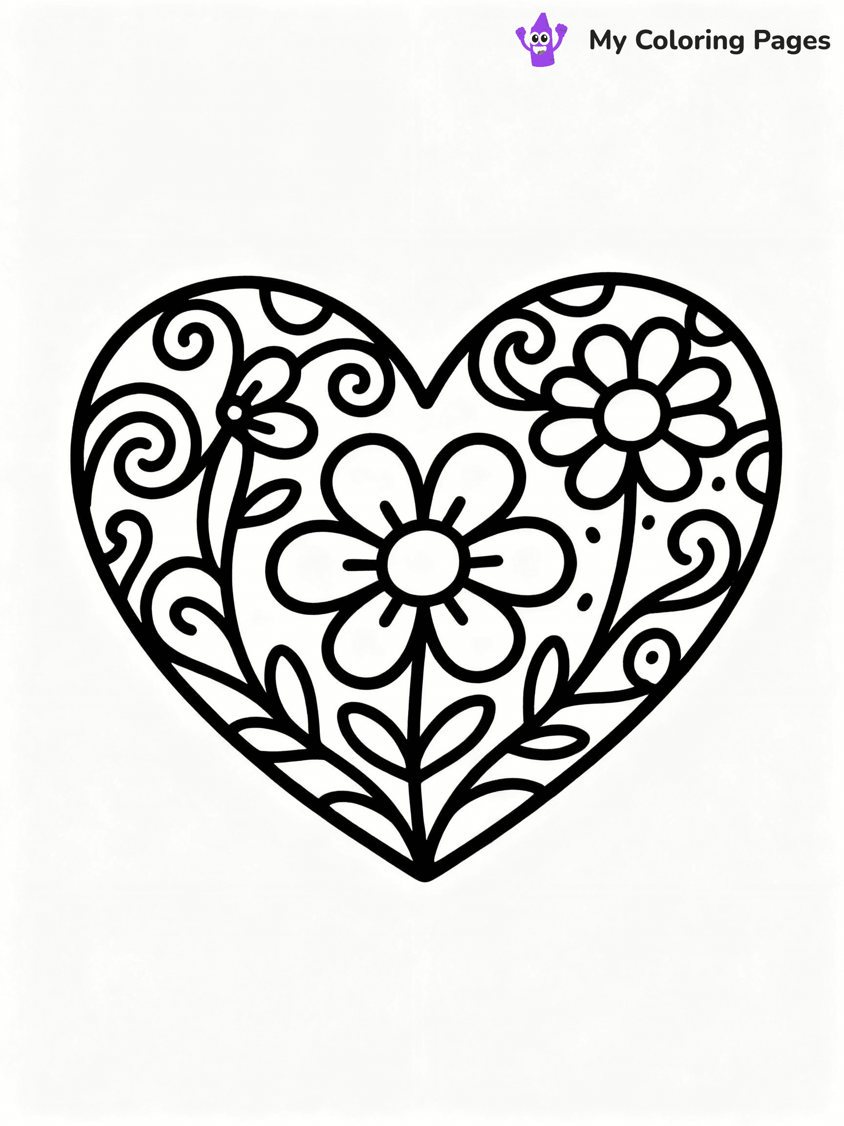 ⚠️ CRITICAL REQUIREMENT - ABSOLUTE BLACK AND WHITE ONLY ⚠️
This MUST be a BLACK AND WHITE line drawing ONLY. NO COLORS whatsoever.
- ONLY pure black lines (#000000) on pure white background (#FFFFFF)
- ABSOLUTELY NO colors, NO shading, NO gradients, NO grayscale
- If there are ANY colors in the output, the image is REJECTED
- This is a COLORING PAGE - meant to be COLORED IN by children
- The output must be UNCOLORED line art ready for coloring
⚠️ SUBJECT TO DRAW: Heart with intricate floral designs, swirling vines, elegant outline style
(REMEMBER: Output must be BLACK AND WHITE line art only, NOT colored!)
# COLORING PAGE: BLACK OUTLINES ONLY - WHITE BACKGROUND MANDATORY
Create a **coloring book page** using EXACTLY two values: black lines, white space.
## NON-NEGOTIABLE BINARY RULES
- **ONLY #000000 (black) and #FFFFFF (white)** - NO other values exist
- **EVERY PIXEL = BLACK OR WHITE** - no gray/shading/antialiasing
- **WHITE BACKGROUND MANDATORY** - entire canvas stays white
- **ALL SHAPES HOLLOW** - everything is empty outlines waiting to be colored
- **FORBIDDEN:** fills, shading, gradients, patterns, textures, colors
- **NO SOLID REGIONS** - if it's not a thin line, it's wrong
## Universal Line Standards
- Black outlines ONLY - thin, uniform weight
- Every shape completely empty inside
- Closed contours suitable for coloring
- Simple flat illustration - zero depth/3D/realism
- **Style:** Whimsical Doodle Art Alley - rounded, friendly outlines (unless specified)
## Everything = Outline Only
- Characters/animals: hollow shapes
- Objects/clothing: empty contours
- Backgrounds/scenery: line work only
- Natural elements: outlined forms
- Dark/night areas: don't exist (use outlined symbols)
- Textures/patterns: convert to simple lines
## The Test
Can a child color EVERY white space with crayons? If any area is pre-filled/shaded/gray or colored in, it FAILS. Every shape must be waiting to receive color.
**FINAL OUTPUT**: Binary coloring page. Black lines define shapes. White spaces ready for coloring. Nothing else exists. No exceptions. Print-ready.
⚠️ FINAL REMINDER: Draw the subject "Heart with intricate floral designs, swirling vines, elegant outline style" as BLACK AND WHITE line art. Zero colors in output.