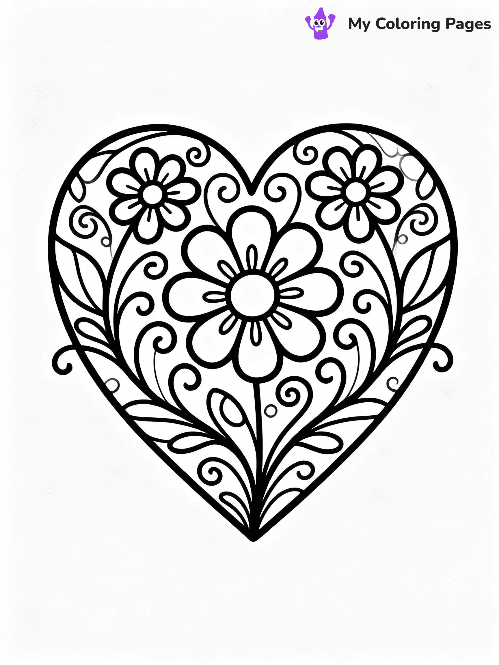 ⚠️ CRITICAL REQUIREMENT - ABSOLUTE BLACK AND WHITE ONLY ⚠️
This MUST be a BLACK AND WHITE line drawing ONLY. NO COLORS whatsoever.
- ONLY pure black lines (#000000) on pure white background (#FFFFFF)
- ABSOLUTELY NO colors, NO shading, NO gradients, NO grayscale
- If there are ANY colors in the output, the image is REJECTED
- This is a COLORING PAGE - meant to be COLORED IN by children
- The output must be UNCOLORED line art ready for coloring
⚠️ SUBJECT TO DRAW: Heart with intricate floral designs, swirling vines, elegant outline style
(REMEMBER: Output must be BLACK AND WHITE line art only, NOT colored!)
# COLORING PAGE: BLACK OUTLINES ONLY - WHITE BACKGROUND MANDATORY
Create a **coloring book page** using EXACTLY two values: black lines, white space.
## NON-NEGOTIABLE BINARY RULES
- **ONLY #000000 (black) and #FFFFFF (white)** - NO other values exist
- **EVERY PIXEL = BLACK OR WHITE** - no gray/shading/antialiasing
- **WHITE BACKGROUND MANDATORY** - entire canvas stays white
- **ALL SHAPES HOLLOW** - everything is empty outlines waiting to be colored
- **FORBIDDEN:** fills, shading, gradients, patterns, textures, colors
- **NO SOLID REGIONS** - if it's not a thin line, it's wrong
## Universal Line Standards
- Black outlines ONLY - thin, uniform weight
- Every shape completely empty inside
- Closed contours suitable for coloring
- Simple flat illustration - zero depth/3D/realism
- **Style:** Whimsical Doodle Art Alley - rounded, friendly outlines (unless specified)
## Everything = Outline Only
- Characters/animals: hollow shapes
- Objects/clothing: empty contours
- Backgrounds/scenery: line work only
- Natural elements: outlined forms
- Dark/night areas: don't exist (use outlined symbols)
- Textures/patterns: convert to simple lines
## The Test
Can a child color EVERY white space with crayons? If any area is pre-filled/shaded/gray or colored in, it FAILS. Every shape must be waiting to receive color.
**FINAL OUTPUT**: Binary coloring page. Black lines define shapes. White spaces ready for coloring. Nothing else exists. No exceptions. Print-ready.
⚠️ FINAL REMINDER: Draw the subject "Heart with intricate floral designs, swirling vines, elegant outline style" as BLACK AND WHITE line art. Zero colors in output.