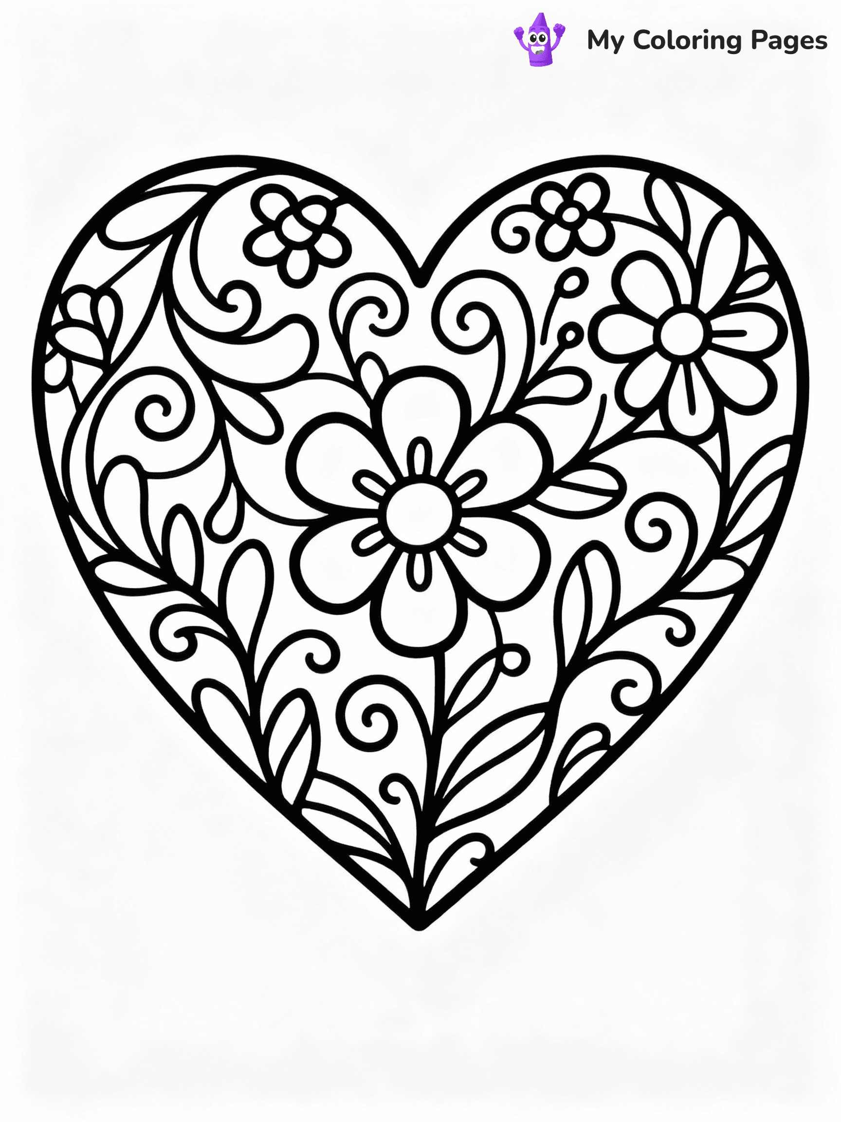 ⚠️ CRITICAL REQUIREMENT - ABSOLUTE BLACK AND WHITE ONLY ⚠️
This MUST be a BLACK AND WHITE line drawing ONLY. NO COLORS whatsoever.
- ONLY pure black lines (#000000) on pure white background (#FFFFFF)
- ABSOLUTELY NO colors, NO shading, NO gradients, NO grayscale
- If there are ANY colors in the output, the image is REJECTED
- This is a COLORING PAGE - meant to be COLORED IN by children
- The output must be UNCOLORED line art ready for coloring
⚠️ SUBJECT TO DRAW: Heart with intricate floral designs, swirling vines, elegant outline style
(REMEMBER: Output must be BLACK AND WHITE line art only, NOT colored!)
# COLORING PAGE: BLACK OUTLINES ONLY - WHITE BACKGROUND MANDATORY
Create a **coloring book page** using EXACTLY two values: black lines, white space.
## NON-NEGOTIABLE BINARY RULES
- **ONLY #000000 (black) and #FFFFFF (white)** - NO other values exist
- **EVERY PIXEL = BLACK OR WHITE** - no gray/shading/antialiasing
- **WHITE BACKGROUND MANDATORY** - entire canvas stays white
- **ALL SHAPES HOLLOW** - everything is empty outlines waiting to be colored
- **FORBIDDEN:** fills, shading, gradients, patterns, textures, colors
- **NO SOLID REGIONS** - if it's not a thin line, it's wrong
## Universal Line Standards
- Black outlines ONLY - thin, uniform weight
- Every shape completely empty inside
- Closed contours suitable for coloring
- Simple flat illustration - zero depth/3D/realism
- **Style:** Whimsical Doodle Art Alley - rounded, friendly outlines (unless specified)
## Everything = Outline Only
- Characters/animals: hollow shapes
- Objects/clothing: empty contours
- Backgrounds/scenery: line work only
- Natural elements: outlined forms
- Dark/night areas: don't exist (use outlined symbols)
- Textures/patterns: convert to simple lines
## The Test
Can a child color EVERY white space with crayons? If any area is pre-filled/shaded/gray or colored in, it FAILS. Every shape must be waiting to receive color.
**FINAL OUTPUT**: Binary coloring page. Black lines define shapes. White spaces ready for coloring. Nothing else exists. No exceptions. Print-ready.
⚠️ FINAL REMINDER: Draw the subject "Heart with intricate floral designs, swirling vines, elegant outline style" as BLACK AND WHITE line art. Zero colors in output.