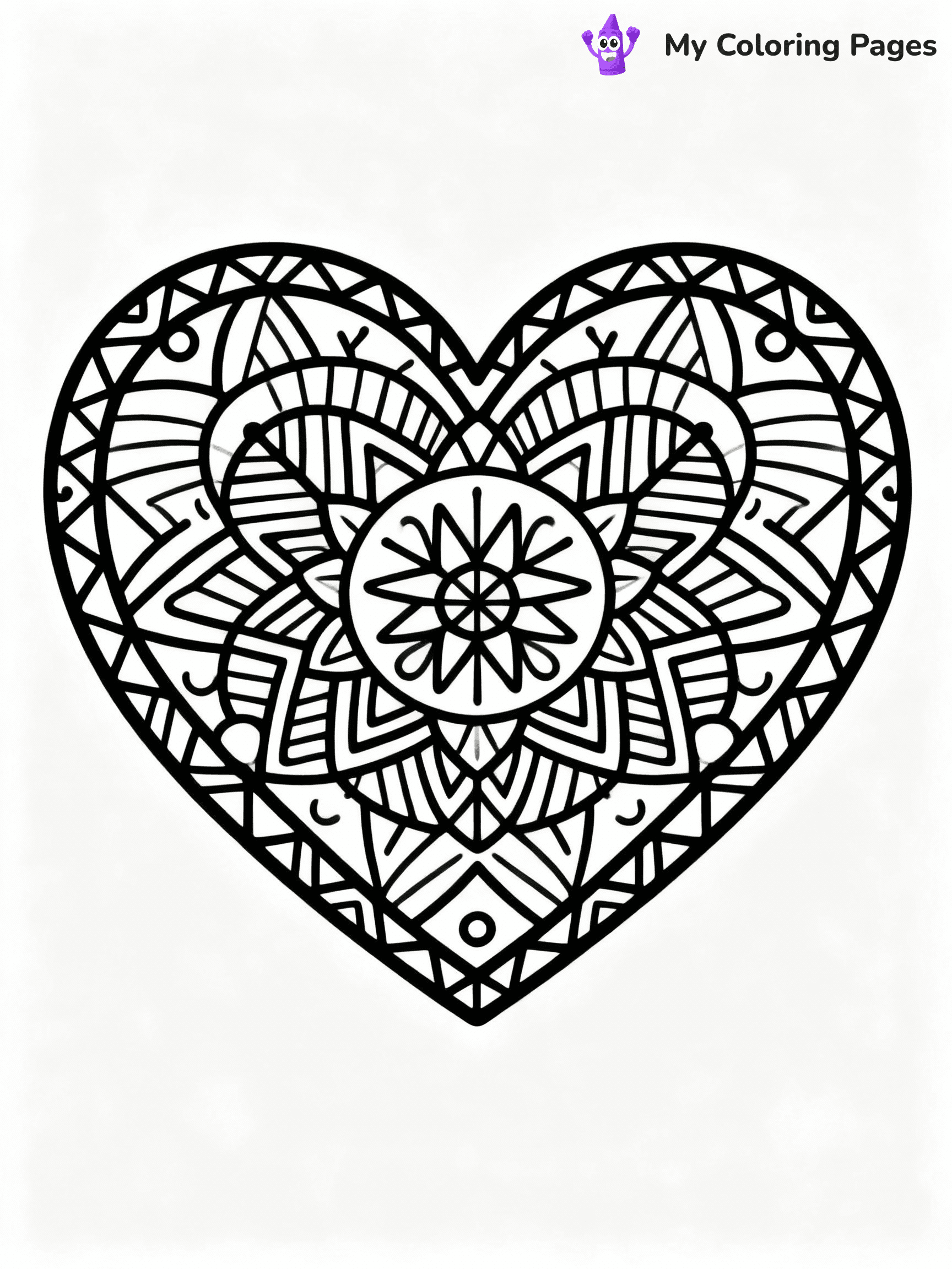⚠️ CRITICAL REQUIREMENT - ABSOLUTE BLACK AND WHITE ONLY ⚠️
This MUST be a BLACK AND WHITE line drawing ONLY. NO COLORS whatsoever.
- ONLY pure black lines (#000000) on pure white background (#FFFFFF)
- ABSOLUTELY NO colors, NO shading, NO gradients, NO grayscale
- If there are ANY colors in the output, the image is REJECTED
- This is a COLORING PAGE - meant to be COLORED IN by children
- The output must be UNCOLORED line art ready for coloring
⚠️ SUBJECT TO DRAW: Heart-shaped mandala with geometric patterns, symmetrical design, detailed outline style
(REMEMBER: Output must be BLACK AND WHITE line art only, NOT colored!)
# COLORING PAGE: BLACK OUTLINES ONLY - WHITE BACKGROUND MANDATORY
Create a **coloring book page** using EXACTLY two values: black lines, white space.
## NON-NEGOTIABLE BINARY RULES
- **ONLY #000000 (black) and #FFFFFF (white)** - NO other values exist
- **EVERY PIXEL = BLACK OR WHITE** - no gray/shading/antialiasing
- **WHITE BACKGROUND MANDATORY** - entire canvas stays white
- **ALL SHAPES HOLLOW** - everything is empty outlines waiting to be colored
- **FORBIDDEN:** fills, shading, gradients, patterns, textures, colors
- **NO SOLID REGIONS** - if it's not a thin line, it's wrong
## Universal Line Standards
- Black outlines ONLY - thin, uniform weight
- Every shape completely empty inside
- Closed contours suitable for coloring
- Simple flat illustration - zero depth/3D/realism
- **Style:** Whimsical Doodle Art Alley - rounded, friendly outlines (unless specified)
## Everything = Outline Only
- Characters/animals: hollow shapes
- Objects/clothing: empty contours
- Backgrounds/scenery: line work only
- Natural elements: outlined forms
- Dark/night areas: don't exist (use outlined symbols)
- Textures/patterns: convert to simple lines
## The Test
Can a child color EVERY white space with crayons? If any area is pre-filled/shaded/gray or colored in, it FAILS. Every shape must be waiting to receive color.
**FINAL OUTPUT**: Binary coloring page. Black lines define shapes. White spaces ready for coloring. Nothing else exists. No exceptions. Print-ready.
⚠️ FINAL REMINDER: Draw the subject "Heart-shaped mandala with geometric patterns, symmetrical design, detailed outline style" as BLACK AND WHITE line art. Zero colors in output.