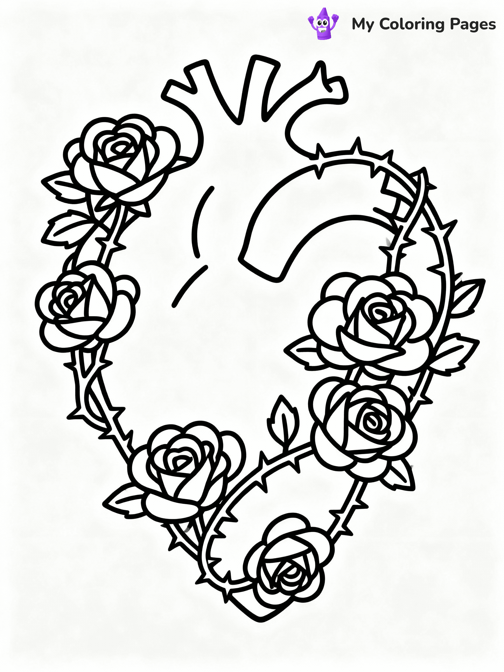⚠️ CRITICAL REQUIREMENT - ABSOLUTE BLACK AND WHITE ONLY ⚠️
This MUST be a BLACK AND WHITE line drawing ONLY. NO COLORS whatsoever.
- ONLY pure black lines (#000000) on pure white background (#FFFFFF)
- ABSOLUTELY NO colors, NO shading, NO gradients, NO grayscale
- If there are ANY colors in the output, the image is REJECTED
- This is a COLORING PAGE - meant to be COLORED IN by children
- The output must be UNCOLORED line art ready for coloring
⚠️ SUBJECT TO DRAW: Heart entwined with roses and thorns, detailed petals, romantic outline style
(REMEMBER: Output must be BLACK AND WHITE line art only, NOT colored!)
# COLORING PAGE: BLACK OUTLINES ONLY - WHITE BACKGROUND MANDATORY
Create a **coloring book page** using EXACTLY two values: black lines, white space.
## NON-NEGOTIABLE BINARY RULES
- **ONLY #000000 (black) and #FFFFFF (white)** - NO other values exist
- **EVERY PIXEL = BLACK OR WHITE** - no gray/shading/antialiasing
- **WHITE BACKGROUND MANDATORY** - entire canvas stays white
- **ALL SHAPES HOLLOW** - everything is empty outlines waiting to be colored
- **FORBIDDEN:** fills, shading, gradients, patterns, textures, colors
- **NO SOLID REGIONS** - if it's not a thin line, it's wrong
## Universal Line Standards
- Black outlines ONLY - thin, uniform weight
- Every shape completely empty inside
- Closed contours suitable for coloring
- Simple flat illustration - zero depth/3D/realism
- **Style:** Whimsical Doodle Art Alley - rounded, friendly outlines (unless specified)
## Everything = Outline Only
- Characters/animals: hollow shapes
- Objects/clothing: empty contours
- Backgrounds/scenery: line work only
- Natural elements: outlined forms
- Dark/night areas: don't exist (use outlined symbols)
- Textures/patterns: convert to simple lines
## The Test
Can a child color EVERY white space with crayons? If any area is pre-filled/shaded/gray or colored in, it FAILS. Every shape must be waiting to receive color.
**FINAL OUTPUT**: Binary coloring page. Black lines define shapes. White spaces ready for coloring. Nothing else exists. No exceptions. Print-ready.
⚠️ FINAL REMINDER: Draw the subject "Heart entwined with roses and thorns, detailed petals, romantic outline style" as BLACK AND WHITE line art. Zero colors in output.