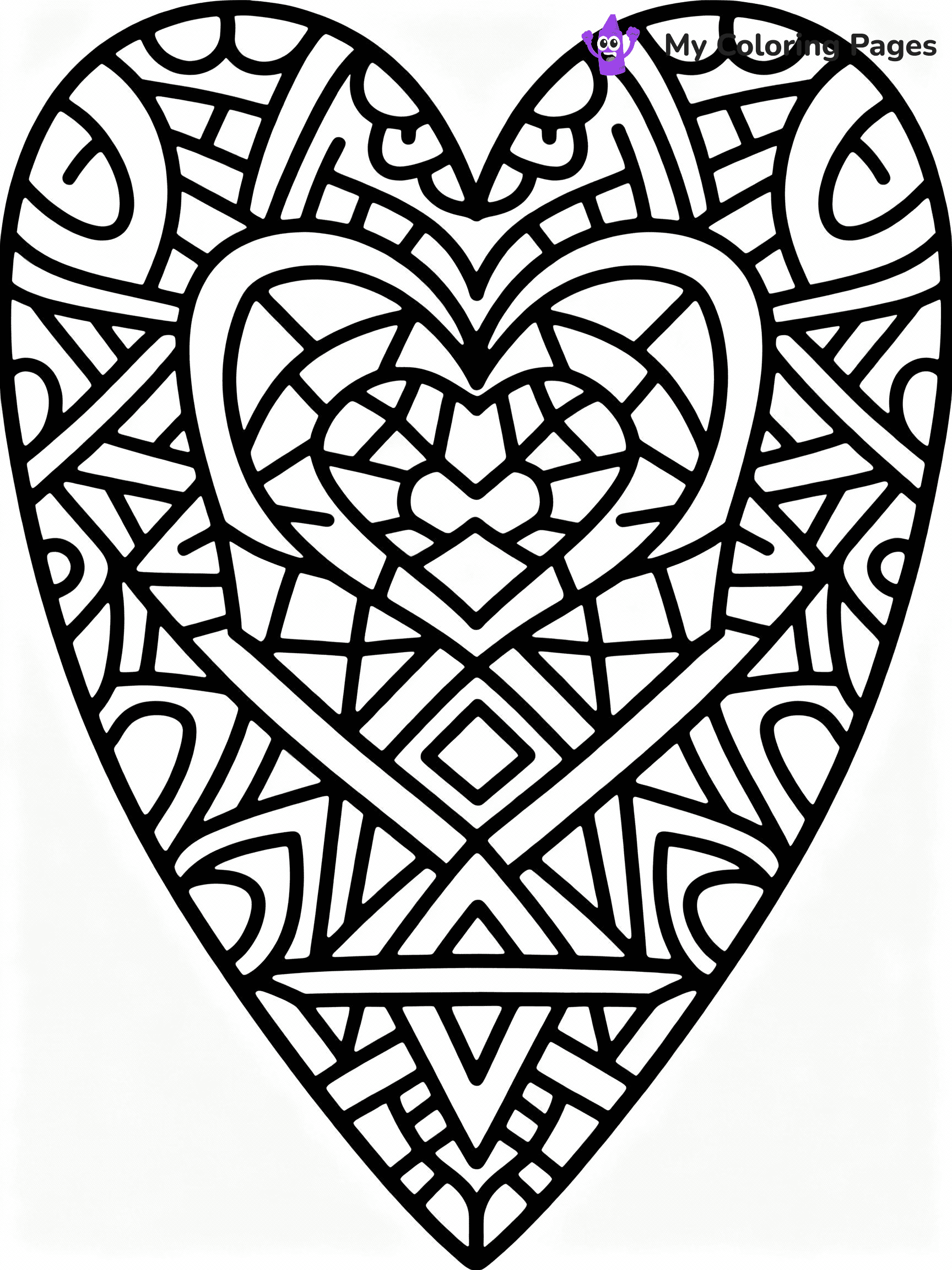 ⚠️ CRITICAL REQUIREMENT - ABSOLUTE BLACK AND WHITE ONLY ⚠️
This MUST be a BLACK AND WHITE line drawing ONLY. NO COLORS whatsoever.
- ONLY pure black lines (#000000) on pure white background (#FFFFFF)
- ABSOLUTELY NO colors, NO shading, NO gradients, NO grayscale
- If there are ANY colors in the output, the image is REJECTED
- This is a COLORING PAGE - meant to be COLORED IN by children
- The output must be UNCOLORED line art ready for coloring
⚠️ SUBJECT TO DRAW: Heart-shaped mandala with geometric patterns, symmetrical design, detailed outline style
(REMEMBER: Output must be BLACK AND WHITE line art only, NOT colored!)
# COLORING PAGE: BLACK OUTLINES ONLY - WHITE BACKGROUND MANDATORY
Create a **coloring book page** using EXACTLY two values: black lines, white space.
## NON-NEGOTIABLE BINARY RULES
- **ONLY #000000 (black) and #FFFFFF (white)** - NO other values exist
- **EVERY PIXEL = BLACK OR WHITE** - no gray/shading/antialiasing
- **WHITE BACKGROUND MANDATORY** - entire canvas stays white
- **ALL SHAPES HOLLOW** - everything is empty outlines waiting to be colored
- **FORBIDDEN:** fills, shading, gradients, patterns, textures, colors
- **NO SOLID REGIONS** - if it's not a thin line, it's wrong
## Universal Line Standards
- Black outlines ONLY - thin, uniform weight
- Every shape completely empty inside
- Closed contours suitable for coloring
- Simple flat illustration - zero depth/3D/realism
- **Style:** Whimsical Doodle Art Alley - rounded, friendly outlines (unless specified)
## Everything = Outline Only
- Characters/animals: hollow shapes
- Objects/clothing: empty contours
- Backgrounds/scenery: line work only
- Natural elements: outlined forms
- Dark/night areas: don't exist (use outlined symbols)
- Textures/patterns: convert to simple lines
## The Test
Can a child color EVERY white space with crayons? If any area is pre-filled/shaded/gray or colored in, it FAILS. Every shape must be waiting to receive color.
**FINAL OUTPUT**: Binary coloring page. Black lines define shapes. White spaces ready for coloring. Nothing else exists. No exceptions. Print-ready.
⚠️ FINAL REMINDER: Draw the subject "Heart-shaped mandala with geometric patterns, symmetrical design, detailed outline style" as BLACK AND WHITE line art. Zero colors in output.