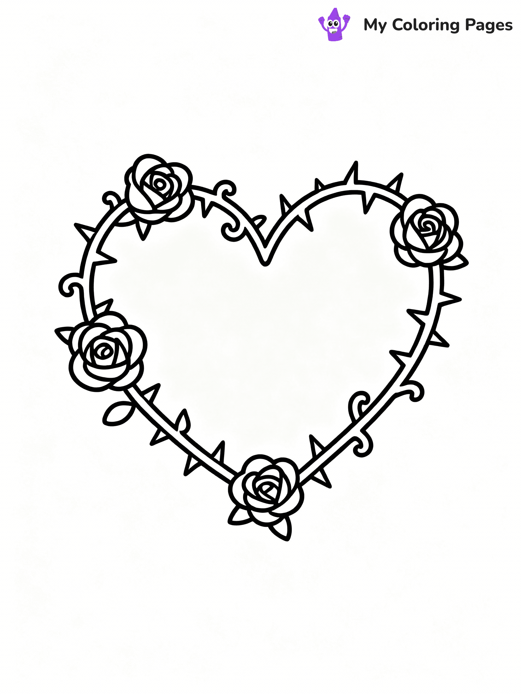 ⚠️ CRITICAL REQUIREMENT - ABSOLUTE BLACK AND WHITE ONLY ⚠️
This MUST be a BLACK AND WHITE line drawing ONLY. NO COLORS whatsoever.
- ONLY pure black lines (#000000) on pure white background (#FFFFFF)
- ABSOLUTELY NO colors, NO shading, NO gradients, NO grayscale
- If there are ANY colors in the output, the image is REJECTED
- This is a COLORING PAGE - meant to be COLORED IN by children
- The output must be UNCOLORED line art ready for coloring
⚠️ SUBJECT TO DRAW: Heart entwined with roses and thorns, detailed petals, romantic outline style
(REMEMBER: Output must be BLACK AND WHITE line art only, NOT colored!)
# COLORING PAGE: BLACK OUTLINES ONLY - WHITE BACKGROUND MANDATORY
Create a **coloring book page** using EXACTLY two values: black lines, white space.
## NON-NEGOTIABLE BINARY RULES
- **ONLY #000000 (black) and #FFFFFF (white)** - NO other values exist
- **EVERY PIXEL = BLACK OR WHITE** - no gray/shading/antialiasing
- **WHITE BACKGROUND MANDATORY** - entire canvas stays white
- **ALL SHAPES HOLLOW** - everything is empty outlines waiting to be colored
- **FORBIDDEN:** fills, shading, gradients, patterns, textures, colors
- **NO SOLID REGIONS** - if it's not a thin line, it's wrong
## Universal Line Standards
- Black outlines ONLY - thin, uniform weight
- Every shape completely empty inside
- Closed contours suitable for coloring
- Simple flat illustration - zero depth/3D/realism
- **Style:** Whimsical Doodle Art Alley - rounded, friendly outlines (unless specified)
## Everything = Outline Only
- Characters/animals: hollow shapes
- Objects/clothing: empty contours
- Backgrounds/scenery: line work only
- Natural elements: outlined forms
- Dark/night areas: don't exist (use outlined symbols)
- Textures/patterns: convert to simple lines
## The Test
Can a child color EVERY white space with crayons? If any area is pre-filled/shaded/gray or colored in, it FAILS. Every shape must be waiting to receive color.
**FINAL OUTPUT**: Binary coloring page. Black lines define shapes. White spaces ready for coloring. Nothing else exists. No exceptions. Print-ready.
⚠️ FINAL REMINDER: Draw the subject "Heart entwined with roses and thorns, detailed petals, romantic outline style" as BLACK AND WHITE line art. Zero colors in output.