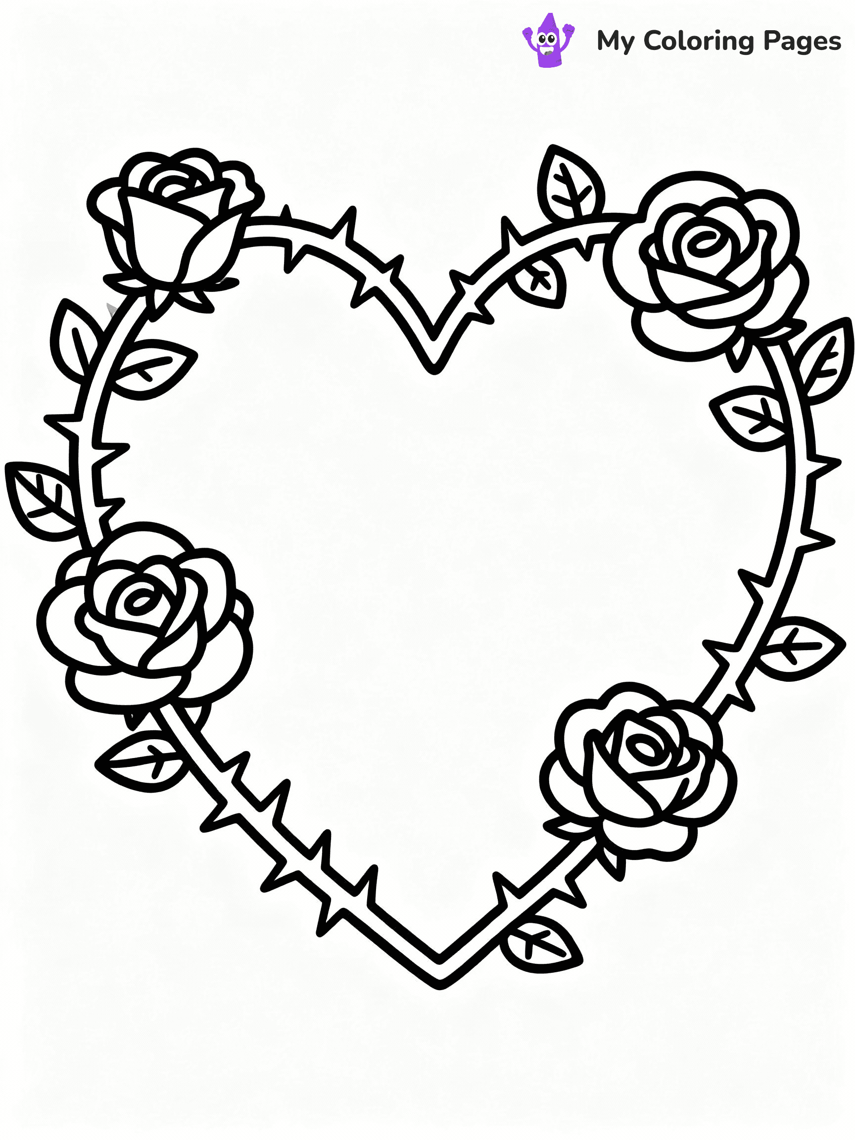 ⚠️ CRITICAL REQUIREMENT - ABSOLUTE BLACK AND WHITE ONLY ⚠️
This MUST be a BLACK AND WHITE line drawing ONLY. NO COLORS whatsoever.
- ONLY pure black lines (#000000) on pure white background (#FFFFFF)
- ABSOLUTELY NO colors, NO shading, NO gradients, NO grayscale
- If there are ANY colors in the output, the image is REJECTED
- This is a COLORING PAGE - meant to be COLORED IN by children
- The output must be UNCOLORED line art ready for coloring
⚠️ SUBJECT TO DRAW: Heart entwined with roses and thorns, detailed petals, romantic outline style
(REMEMBER: Output must be BLACK AND WHITE line art only, NOT colored!)
# COLORING PAGE: BLACK OUTLINES ONLY - WHITE BACKGROUND MANDATORY
Create a **coloring book page** using EXACTLY two values: black lines, white space.
## NON-NEGOTIABLE BINARY RULES
- **ONLY #000000 (black) and #FFFFFF (white)** - NO other values exist
- **EVERY PIXEL = BLACK OR WHITE** - no gray/shading/antialiasing
- **WHITE BACKGROUND MANDATORY** - entire canvas stays white
- **ALL SHAPES HOLLOW** - everything is empty outlines waiting to be colored
- **FORBIDDEN:** fills, shading, gradients, patterns, textures, colors
- **NO SOLID REGIONS** - if it's not a thin line, it's wrong
## Universal Line Standards
- Black outlines ONLY - thin, uniform weight
- Every shape completely empty inside
- Closed contours suitable for coloring
- Simple flat illustration - zero depth/3D/realism
- **Style:** Whimsical Doodle Art Alley - rounded, friendly outlines (unless specified)
## Everything = Outline Only
- Characters/animals: hollow shapes
- Objects/clothing: empty contours
- Backgrounds/scenery: line work only
- Natural elements: outlined forms
- Dark/night areas: don't exist (use outlined symbols)
- Textures/patterns: convert to simple lines
## The Test
Can a child color EVERY white space with crayons? If any area is pre-filled/shaded/gray or colored in, it FAILS. Every shape must be waiting to receive color.
**FINAL OUTPUT**: Binary coloring page. Black lines define shapes. White spaces ready for coloring. Nothing else exists. No exceptions. Print-ready.
⚠️ FINAL REMINDER: Draw the subject "Heart entwined with roses and thorns, detailed petals, romantic outline style" as BLACK AND WHITE line art. Zero colors in output.