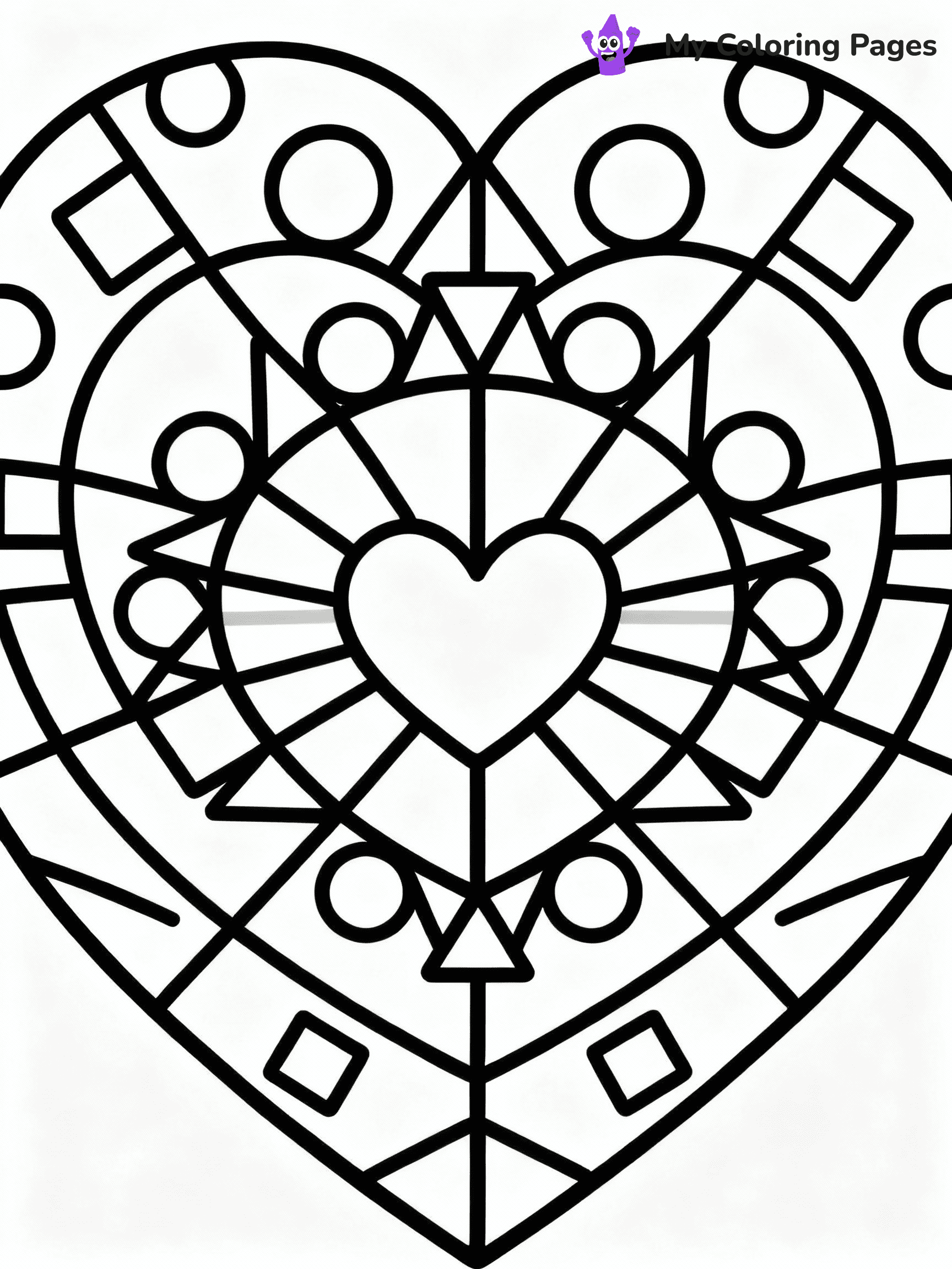⚠️ CRITICAL REQUIREMENT - ABSOLUTE BLACK AND WHITE ONLY ⚠️
This MUST be a BLACK AND WHITE line drawing ONLY. NO COLORS whatsoever.
- ONLY pure black lines (#000000) on pure white background (#FFFFFF)
- ABSOLUTELY NO colors, NO shading, NO gradients, NO grayscale
- If there are ANY colors in the output, the image is REJECTED
- This is a COLORING PAGE - meant to be COLORED IN by children
- The output must be UNCOLORED line art ready for coloring
⚠️ SUBJECT TO DRAW: Heart-shaped mandala with geometric patterns, symmetrical design, detailed outline style
(REMEMBER: Output must be BLACK AND WHITE line art only, NOT colored!)
# COLORING PAGE: BLACK OUTLINES ONLY - WHITE BACKGROUND MANDATORY
Create a **coloring book page** using EXACTLY two values: black lines, white space.
## NON-NEGOTIABLE BINARY RULES
- **ONLY #000000 (black) and #FFFFFF (white)** - NO other values exist
- **EVERY PIXEL = BLACK OR WHITE** - no gray/shading/antialiasing
- **WHITE BACKGROUND MANDATORY** - entire canvas stays white
- **ALL SHAPES HOLLOW** - everything is empty outlines waiting to be colored
- **FORBIDDEN:** fills, shading, gradients, patterns, textures, colors
- **NO SOLID REGIONS** - if it's not a thin line, it's wrong
## Universal Line Standards
- Black outlines ONLY - thin, uniform weight
- Every shape completely empty inside
- Closed contours suitable for coloring
- Simple flat illustration - zero depth/3D/realism
- **Style:** Whimsical Doodle Art Alley - rounded, friendly outlines (unless specified)
## Everything = Outline Only
- Characters/animals: hollow shapes
- Objects/clothing: empty contours
- Backgrounds/scenery: line work only
- Natural elements: outlined forms
- Dark/night areas: don't exist (use outlined symbols)
- Textures/patterns: convert to simple lines
## The Test
Can a child color EVERY white space with crayons? If any area is pre-filled/shaded/gray or colored in, it FAILS. Every shape must be waiting to receive color.
**FINAL OUTPUT**: Binary coloring page. Black lines define shapes. White spaces ready for coloring. Nothing else exists. No exceptions. Print-ready.
⚠️ FINAL REMINDER: Draw the subject "Heart-shaped mandala with geometric patterns, symmetrical design, detailed outline style" as BLACK AND WHITE line art. Zero colors in output.