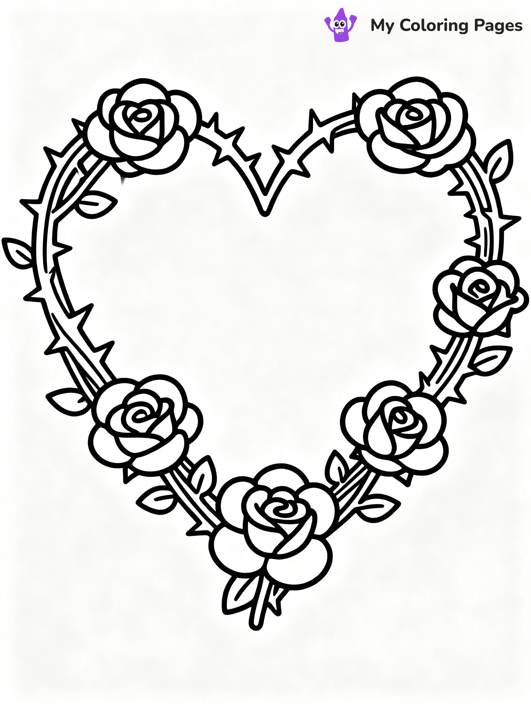 ⚠️ CRITICAL REQUIREMENT - ABSOLUTE BLACK AND WHITE ONLY ⚠️
This MUST be a BLACK AND WHITE line drawing ONLY. NO COLORS whatsoever.
- ONLY pure black lines (#000000) on pure white background (#FFFFFF)
- ABSOLUTELY NO colors, NO shading, NO gradients, NO grayscale
- If there are ANY colors in the output, the image is REJECTED
- This is a COLORING PAGE - meant to be COLORED IN by children
- The output must be UNCOLORED line art ready for coloring
⚠️ SUBJECT TO DRAW: Heart entwined with roses and thorns, detailed petals, romantic outline style
(REMEMBER: Output must be BLACK AND WHITE line art only, NOT colored!)
# COLORING PAGE: BLACK OUTLINES ONLY - WHITE BACKGROUND MANDATORY
Create a **coloring book page** using EXACTLY two values: black lines, white space.
## NON-NEGOTIABLE BINARY RULES
- **ONLY #000000 (black) and #FFFFFF (white)** - NO other values exist
- **EVERY PIXEL = BLACK OR WHITE** - no gray/shading/antialiasing
- **WHITE BACKGROUND MANDATORY** - entire canvas stays white
- **ALL SHAPES HOLLOW** - everything is empty outlines waiting to be colored
- **FORBIDDEN:** fills, shading, gradients, patterns, textures, colors
- **NO SOLID REGIONS** - if it's not a thin line, it's wrong
## Universal Line Standards
- Black outlines ONLY - thin, uniform weight
- Every shape completely empty inside
- Closed contours suitable for coloring
- Simple flat illustration - zero depth/3D/realism
- **Style:** Whimsical Doodle Art Alley - rounded, friendly outlines (unless specified)
## Everything = Outline Only
- Characters/animals: hollow shapes
- Objects/clothing: empty contours
- Backgrounds/scenery: line work only
- Natural elements: outlined forms
- Dark/night areas: don't exist (use outlined symbols)
- Textures/patterns: convert to simple lines
## The Test
Can a child color EVERY white space with crayons? If any area is pre-filled/shaded/gray or colored in, it FAILS. Every shape must be waiting to receive color.
**FINAL OUTPUT**: Binary coloring page. Black lines define shapes. White spaces ready for coloring. Nothing else exists. No exceptions. Print-ready.
⚠️ FINAL REMINDER: Draw the subject "Heart entwined with roses and thorns, detailed petals, romantic outline style" as BLACK AND WHITE line art. Zero colors in output.