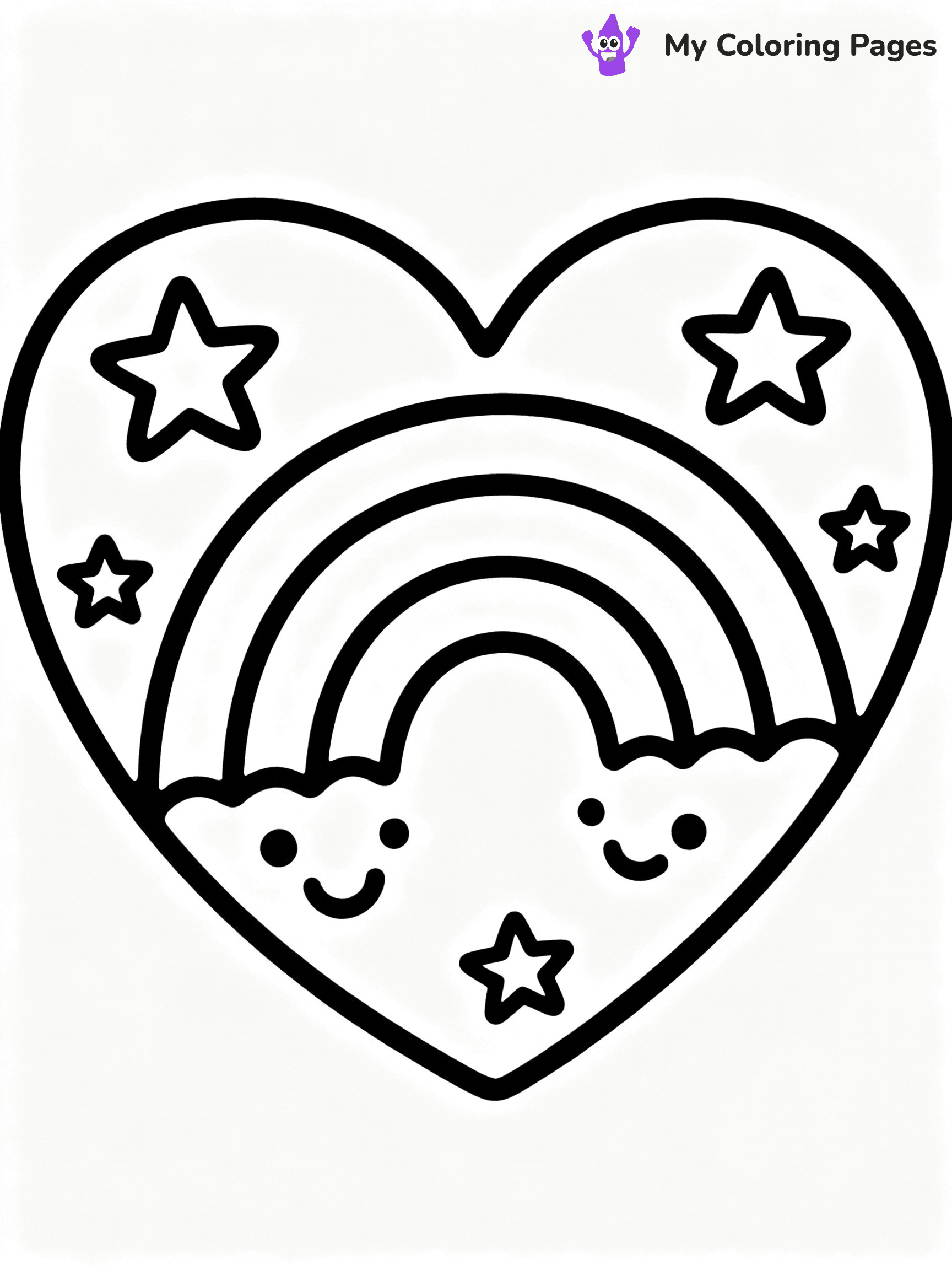 ⚠️ CRITICAL REQUIREMENT - ABSOLUTE BLACK AND WHITE ONLY ⚠️
This MUST be a BLACK AND WHITE line drawing ONLY. NO COLORS whatsoever.
- ONLY pure black lines (#000000) on pure white background (#FFFFFF)
- ABSOLUTELY NO colors, NO shading, NO gradients, NO grayscale
- If there are ANY colors in the output, the image is REJECTED
- This is a COLORING PAGE - meant to be COLORED IN by children
- The output must be UNCOLORED line art ready for coloring
⚠️ SUBJECT TO DRAW: Heart with a rainbow and stars, cheerful and vibrant, joyful outline style
(REMEMBER: Output must be BLACK AND WHITE line art only, NOT colored!)
# COLORING PAGE: BLACK OUTLINES ONLY - WHITE BACKGROUND MANDATORY
Create a **coloring book page** using EXACTLY two values: black lines, white space.
## NON-NEGOTIABLE BINARY RULES
- **ONLY #000000 (black) and #FFFFFF (white)** - NO other values exist
- **EVERY PIXEL = BLACK OR WHITE** - no gray/shading/antialiasing
- **WHITE BACKGROUND MANDATORY** - entire canvas stays white
- **ALL SHAPES HOLLOW** - everything is empty outlines waiting to be colored
- **FORBIDDEN:** fills, shading, gradients, patterns, textures, colors
- **NO SOLID REGIONS** - if it's not a thin line, it's wrong
## Universal Line Standards
- Black outlines ONLY - thin, uniform weight
- Every shape completely empty inside
- Closed contours suitable for coloring
- Simple flat illustration - zero depth/3D/realism
- **Style:** Whimsical Doodle Art Alley - rounded, friendly outlines (unless specified)
## Everything = Outline Only
- Characters/animals: hollow shapes
- Objects/clothing: empty contours
- Backgrounds/scenery: line work only
- Natural elements: outlined forms
- Dark/night areas: don't exist (use outlined symbols)
- Textures/patterns: convert to simple lines
## The Test
Can a child color EVERY white space with crayons? If any area is pre-filled/shaded/gray or colored in, it FAILS. Every shape must be waiting to receive color.
**FINAL OUTPUT**: Binary coloring page. Black lines define shapes. White spaces ready for coloring. Nothing else exists. No exceptions. Print-ready.
⚠️ FINAL REMINDER: Draw the subject "Heart with a rainbow and stars, cheerful and vibrant, joyful outline style" as BLACK AND WHITE line art. Zero colors in output.