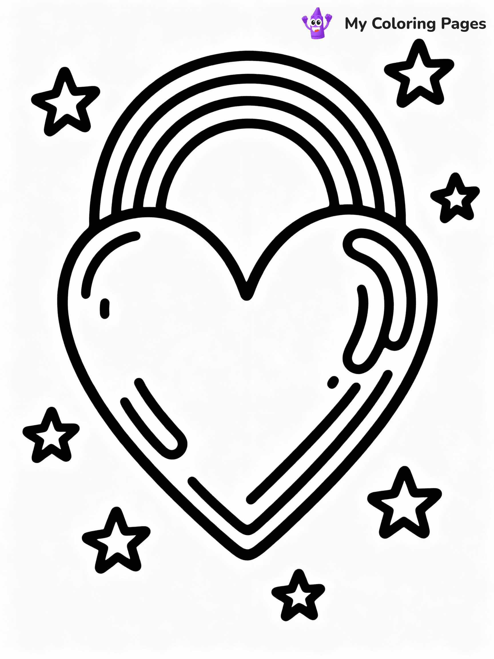 ⚠️ CRITICAL REQUIREMENT - ABSOLUTE BLACK AND WHITE ONLY ⚠️
This MUST be a BLACK AND WHITE line drawing ONLY. NO COLORS whatsoever.
- ONLY pure black lines (#000000) on pure white background (#FFFFFF)
- ABSOLUTELY NO colors, NO shading, NO gradients, NO grayscale
- If there are ANY colors in the output, the image is REJECTED
- This is a COLORING PAGE - meant to be COLORED IN by children
- The output must be UNCOLORED line art ready for coloring
⚠️ SUBJECT TO DRAW: Heart with a rainbow and stars, cheerful and vibrant, joyful outline style
(REMEMBER: Output must be BLACK AND WHITE line art only, NOT colored!)
# COLORING PAGE: BLACK OUTLINES ONLY - WHITE BACKGROUND MANDATORY
Create a **coloring book page** using EXACTLY two values: black lines, white space.
## NON-NEGOTIABLE BINARY RULES
- **ONLY #000000 (black) and #FFFFFF (white)** - NO other values exist
- **EVERY PIXEL = BLACK OR WHITE** - no gray/shading/antialiasing
- **WHITE BACKGROUND MANDATORY** - entire canvas stays white
- **ALL SHAPES HOLLOW** - everything is empty outlines waiting to be colored
- **FORBIDDEN:** fills, shading, gradients, patterns, textures, colors
- **NO SOLID REGIONS** - if it's not a thin line, it's wrong
## Universal Line Standards
- Black outlines ONLY - thin, uniform weight
- Every shape completely empty inside
- Closed contours suitable for coloring
- Simple flat illustration - zero depth/3D/realism
- **Style:** Whimsical Doodle Art Alley - rounded, friendly outlines (unless specified)
## Everything = Outline Only
- Characters/animals: hollow shapes
- Objects/clothing: empty contours
- Backgrounds/scenery: line work only
- Natural elements: outlined forms
- Dark/night areas: don't exist (use outlined symbols)
- Textures/patterns: convert to simple lines
## The Test
Can a child color EVERY white space with crayons? If any area is pre-filled/shaded/gray or colored in, it FAILS. Every shape must be waiting to receive color.
**FINAL OUTPUT**: Binary coloring page. Black lines define shapes. White spaces ready for coloring. Nothing else exists. No exceptions. Print-ready.
⚠️ FINAL REMINDER: Draw the subject "Heart with a rainbow and stars, cheerful and vibrant, joyful outline style" as BLACK AND WHITE line art. Zero colors in output.