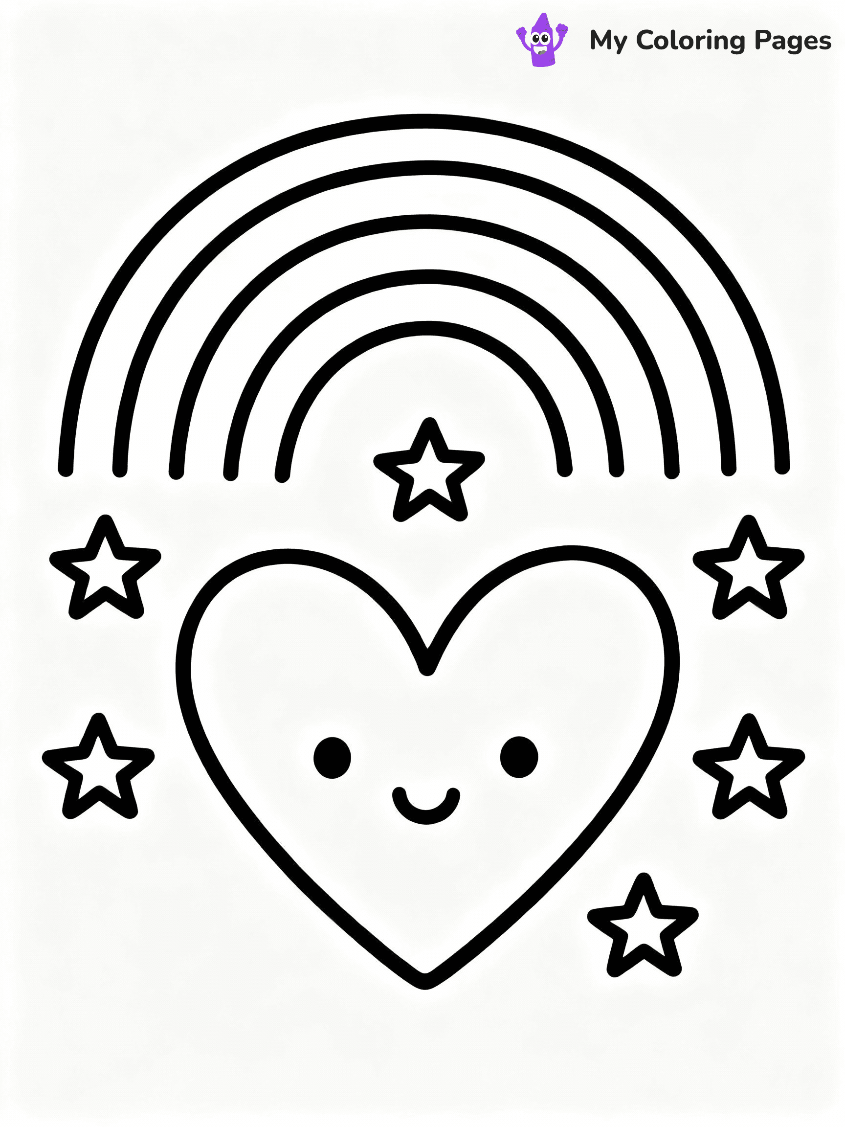⚠️ CRITICAL REQUIREMENT - ABSOLUTE BLACK AND WHITE ONLY ⚠️
This MUST be a BLACK AND WHITE line drawing ONLY. NO COLORS whatsoever.
- ONLY pure black lines (#000000) on pure white background (#FFFFFF)
- ABSOLUTELY NO colors, NO shading, NO gradients, NO grayscale
- If there are ANY colors in the output, the image is REJECTED
- This is a COLORING PAGE - meant to be COLORED IN by children
- The output must be UNCOLORED line art ready for coloring
⚠️ SUBJECT TO DRAW: Heart with a rainbow and stars, cheerful and vibrant, joyful outline style
(REMEMBER: Output must be BLACK AND WHITE line art only, NOT colored!)
# COLORING PAGE: BLACK OUTLINES ONLY - WHITE BACKGROUND MANDATORY
Create a **coloring book page** using EXACTLY two values: black lines, white space.
## NON-NEGOTIABLE BINARY RULES
- **ONLY #000000 (black) and #FFFFFF (white)** - NO other values exist
- **EVERY PIXEL = BLACK OR WHITE** - no gray/shading/antialiasing
- **WHITE BACKGROUND MANDATORY** - entire canvas stays white
- **ALL SHAPES HOLLOW** - everything is empty outlines waiting to be colored
- **FORBIDDEN:** fills, shading, gradients, patterns, textures, colors
- **NO SOLID REGIONS** - if it's not a thin line, it's wrong
## Universal Line Standards
- Black outlines ONLY - thin, uniform weight
- Every shape completely empty inside
- Closed contours suitable for coloring
- Simple flat illustration - zero depth/3D/realism
- **Style:** Whimsical Doodle Art Alley - rounded, friendly outlines (unless specified)
## Everything = Outline Only
- Characters/animals: hollow shapes
- Objects/clothing: empty contours
- Backgrounds/scenery: line work only
- Natural elements: outlined forms
- Dark/night areas: don't exist (use outlined symbols)
- Textures/patterns: convert to simple lines
## The Test
Can a child color EVERY white space with crayons? If any area is pre-filled/shaded/gray or colored in, it FAILS. Every shape must be waiting to receive color.
**FINAL OUTPUT**: Binary coloring page. Black lines define shapes. White spaces ready for coloring. Nothing else exists. No exceptions. Print-ready.
⚠️ FINAL REMINDER: Draw the subject "Heart with a rainbow and stars, cheerful and vibrant, joyful outline style" as BLACK AND WHITE line art. Zero colors in output.