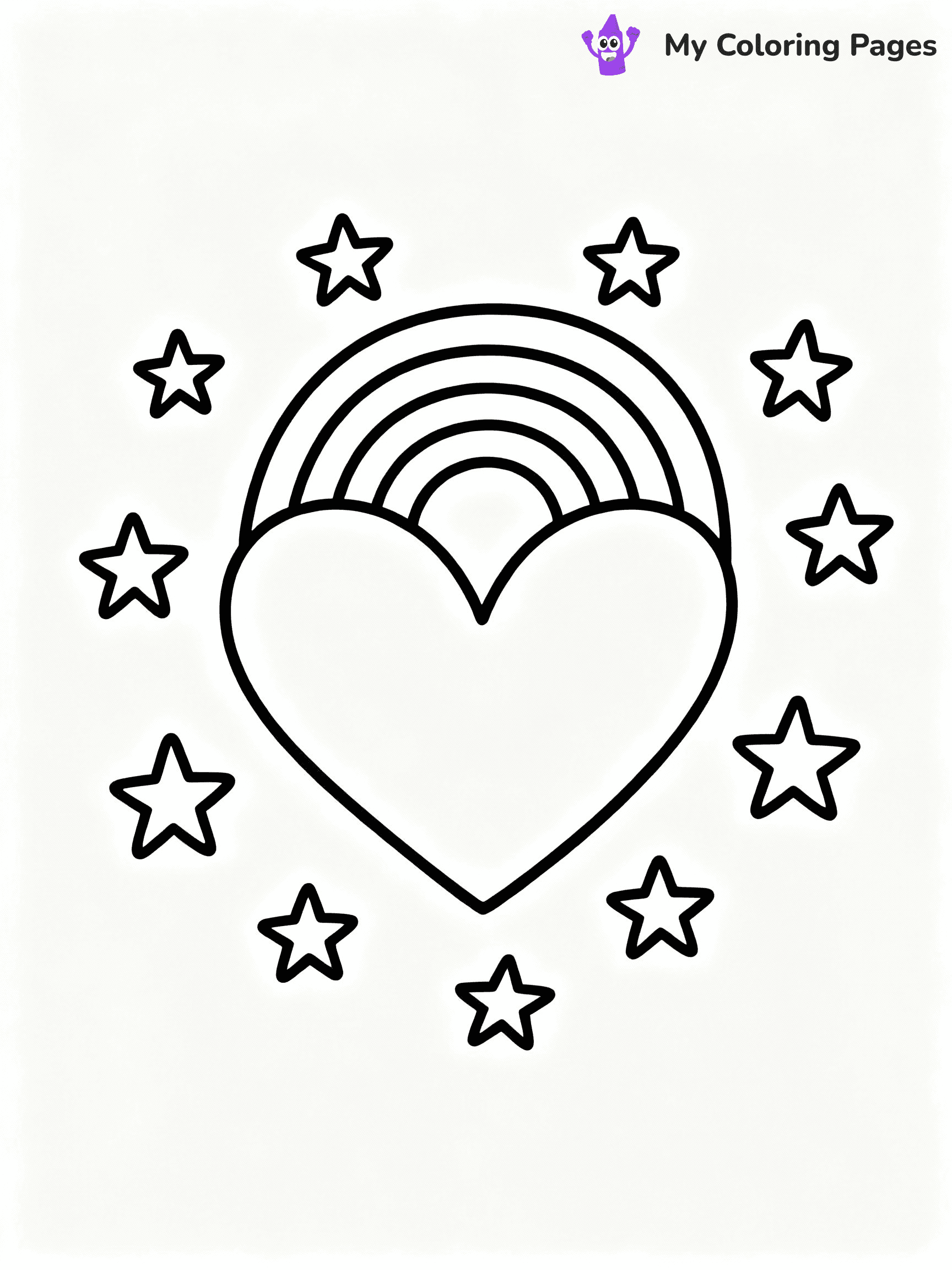 ⚠️ CRITICAL REQUIREMENT - ABSOLUTE BLACK AND WHITE ONLY ⚠️
This MUST be a BLACK AND WHITE line drawing ONLY. NO COLORS whatsoever.
- ONLY pure black lines (#000000) on pure white background (#FFFFFF)
- ABSOLUTELY NO colors, NO shading, NO gradients, NO grayscale
- If there are ANY colors in the output, the image is REJECTED
- This is a COLORING PAGE - meant to be COLORED IN by children
- The output must be UNCOLORED line art ready for coloring
⚠️ SUBJECT TO DRAW: Heart with a rainbow and stars, cheerful and vibrant, joyful outline style
(REMEMBER: Output must be BLACK AND WHITE line art only, NOT colored!)
# COLORING PAGE: BLACK OUTLINES ONLY - WHITE BACKGROUND MANDATORY
Create a **coloring book page** using EXACTLY two values: black lines, white space.
## NON-NEGOTIABLE BINARY RULES
- **ONLY #000000 (black) and #FFFFFF (white)** - NO other values exist
- **EVERY PIXEL = BLACK OR WHITE** - no gray/shading/antialiasing
- **WHITE BACKGROUND MANDATORY** - entire canvas stays white
- **ALL SHAPES HOLLOW** - everything is empty outlines waiting to be colored
- **FORBIDDEN:** fills, shading, gradients, patterns, textures, colors
- **NO SOLID REGIONS** - if it's not a thin line, it's wrong
## Universal Line Standards
- Black outlines ONLY - thin, uniform weight
- Every shape completely empty inside
- Closed contours suitable for coloring
- Simple flat illustration - zero depth/3D/realism
- **Style:** Whimsical Doodle Art Alley - rounded, friendly outlines (unless specified)
## Everything = Outline Only
- Characters/animals: hollow shapes
- Objects/clothing: empty contours
- Backgrounds/scenery: line work only
- Natural elements: outlined forms
- Dark/night areas: don't exist (use outlined symbols)
- Textures/patterns: convert to simple lines
## The Test
Can a child color EVERY white space with crayons? If any area is pre-filled/shaded/gray or colored in, it FAILS. Every shape must be waiting to receive color.
**FINAL OUTPUT**: Binary coloring page. Black lines define shapes. White spaces ready for coloring. Nothing else exists. No exceptions. Print-ready.
⚠️ FINAL REMINDER: Draw the subject "Heart with a rainbow and stars, cheerful and vibrant, joyful outline style" as BLACK AND WHITE line art. Zero colors in output.