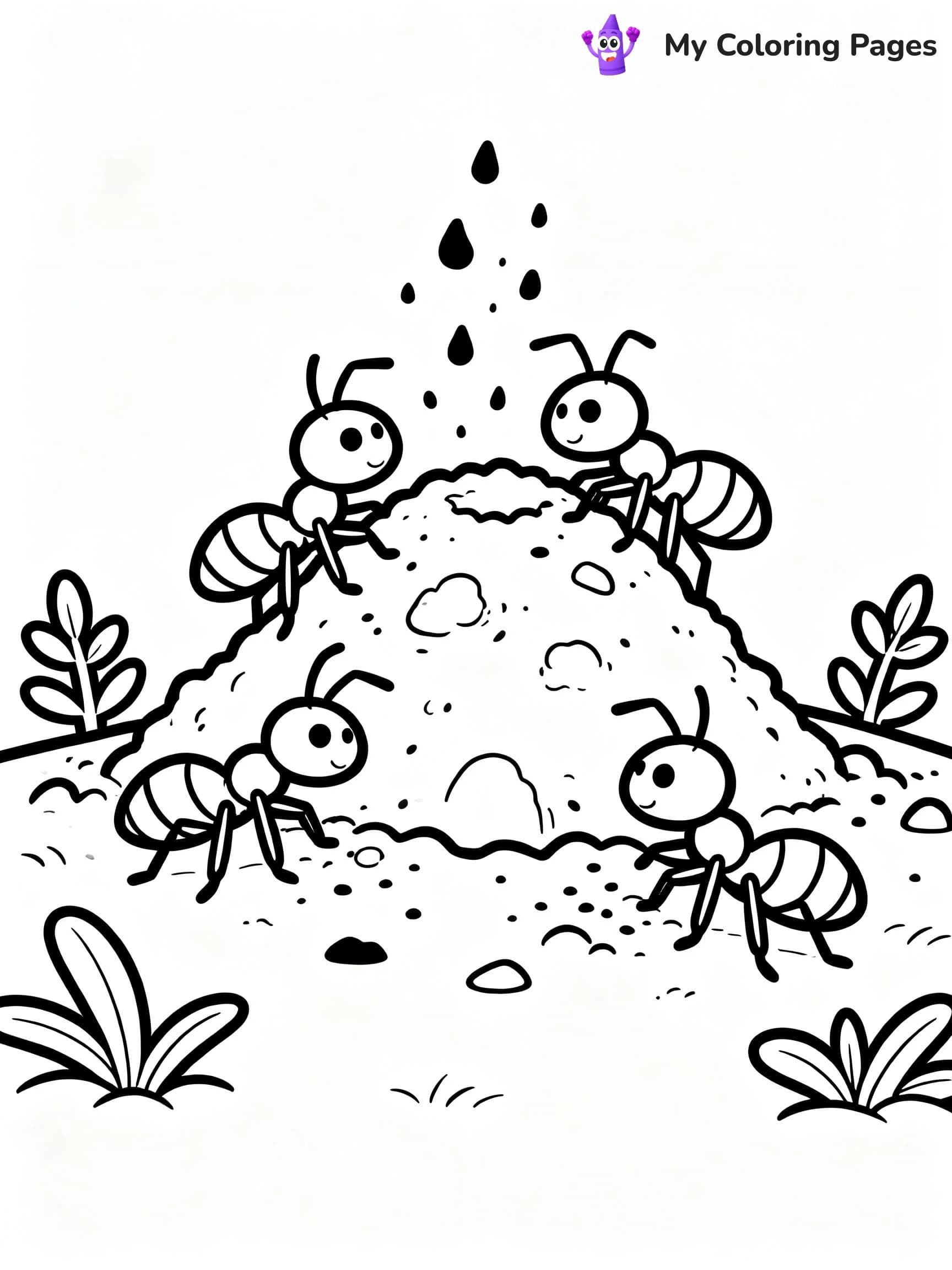 Ants Coloring Pages - 22