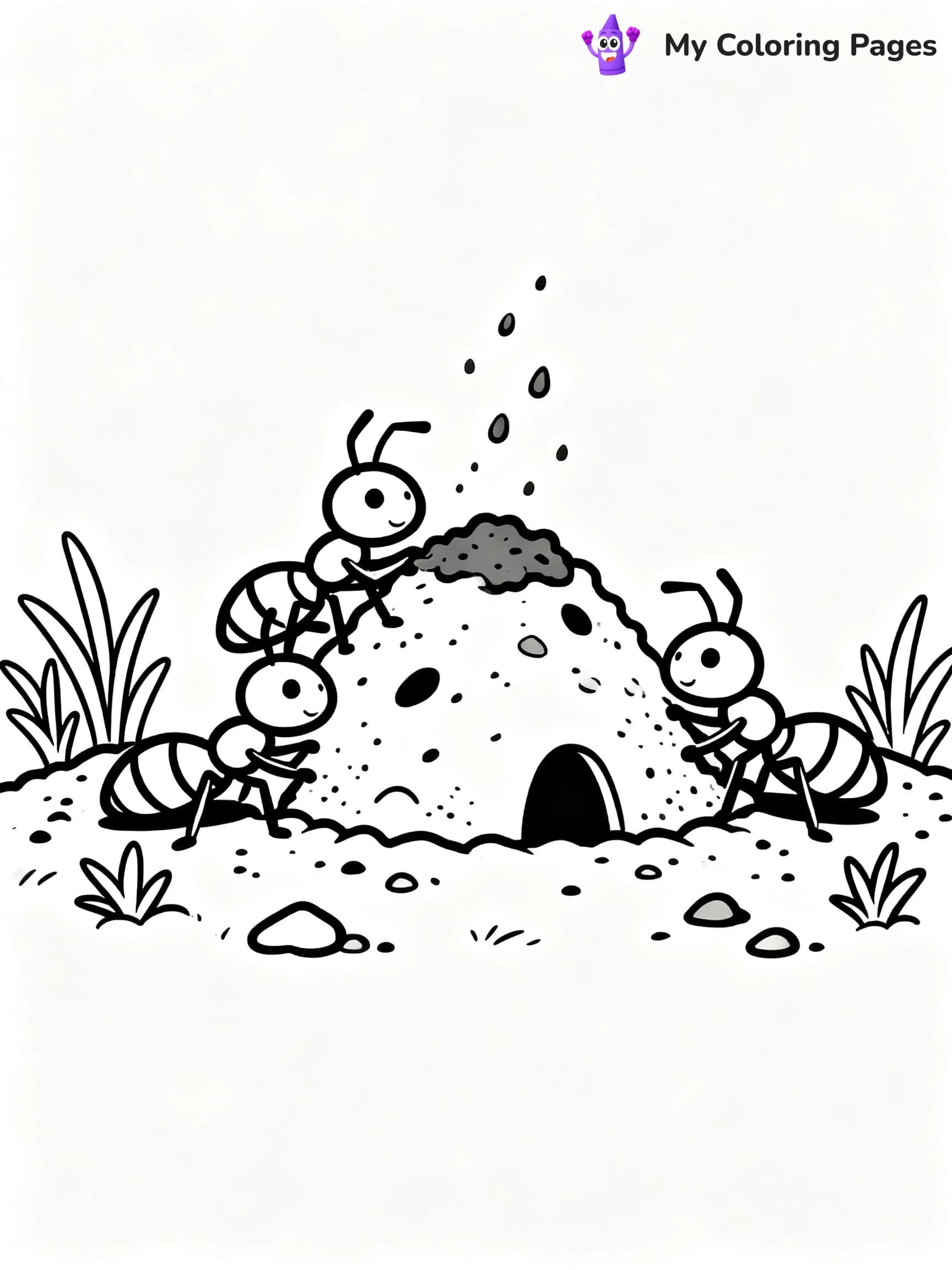 Ants Coloring Pages - 21