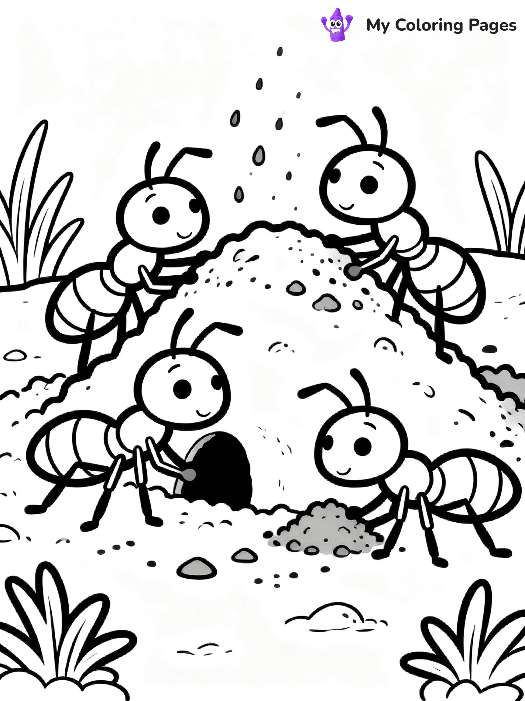 Ants Coloring Pages - 19