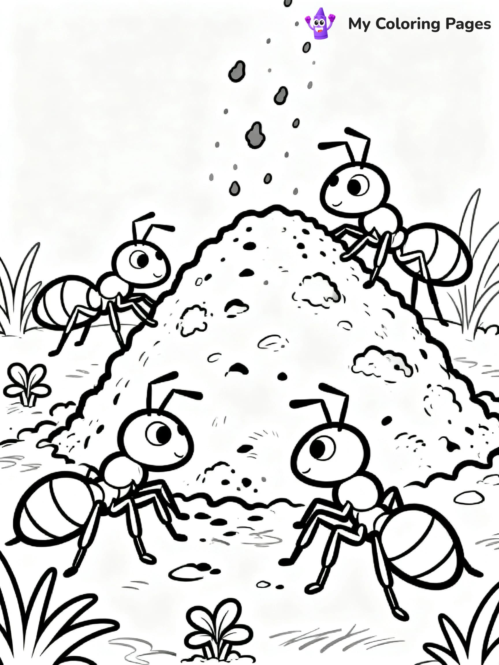 Ants Coloring Pages - 18