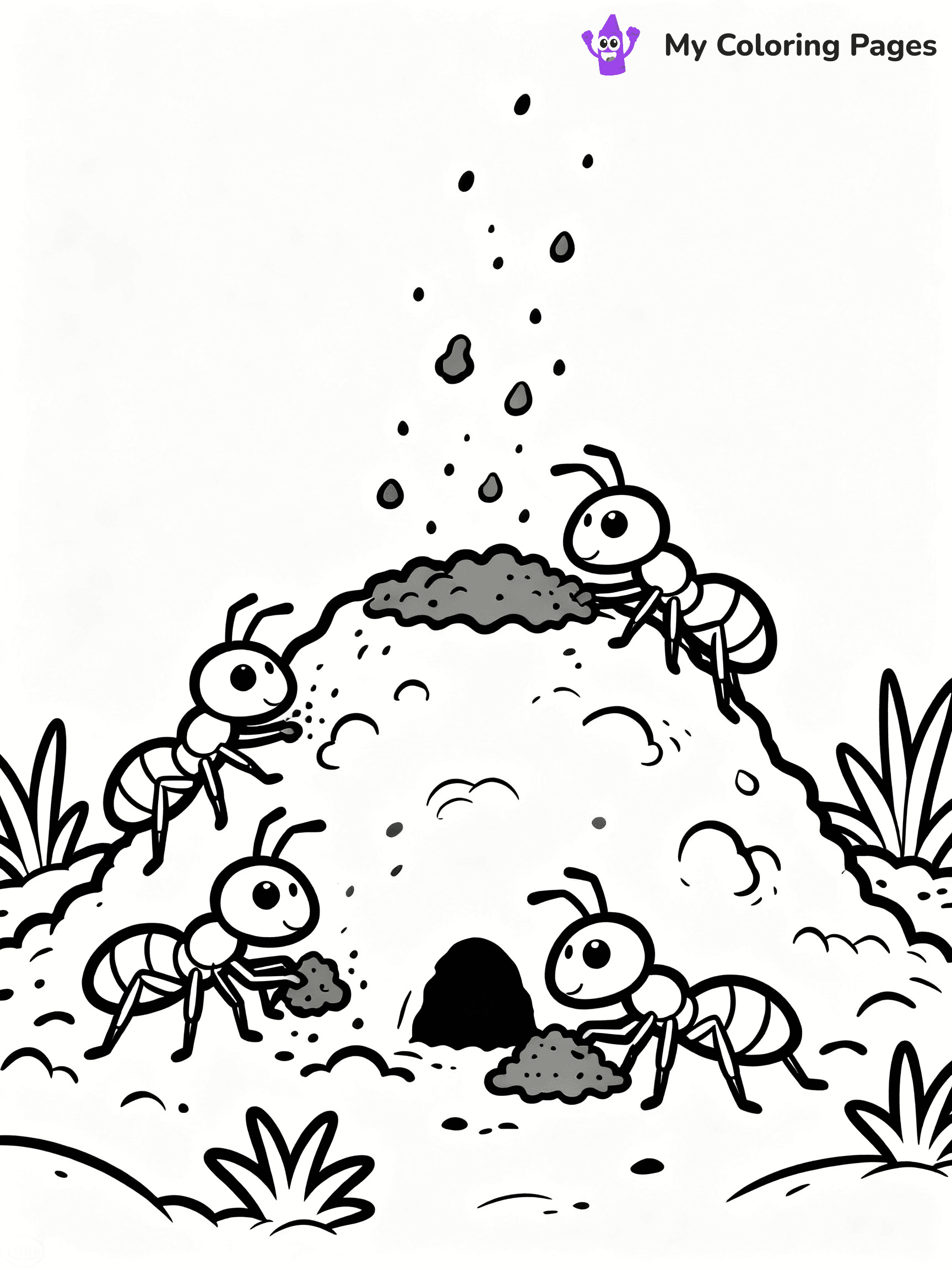 Ants Coloring Pages - 17