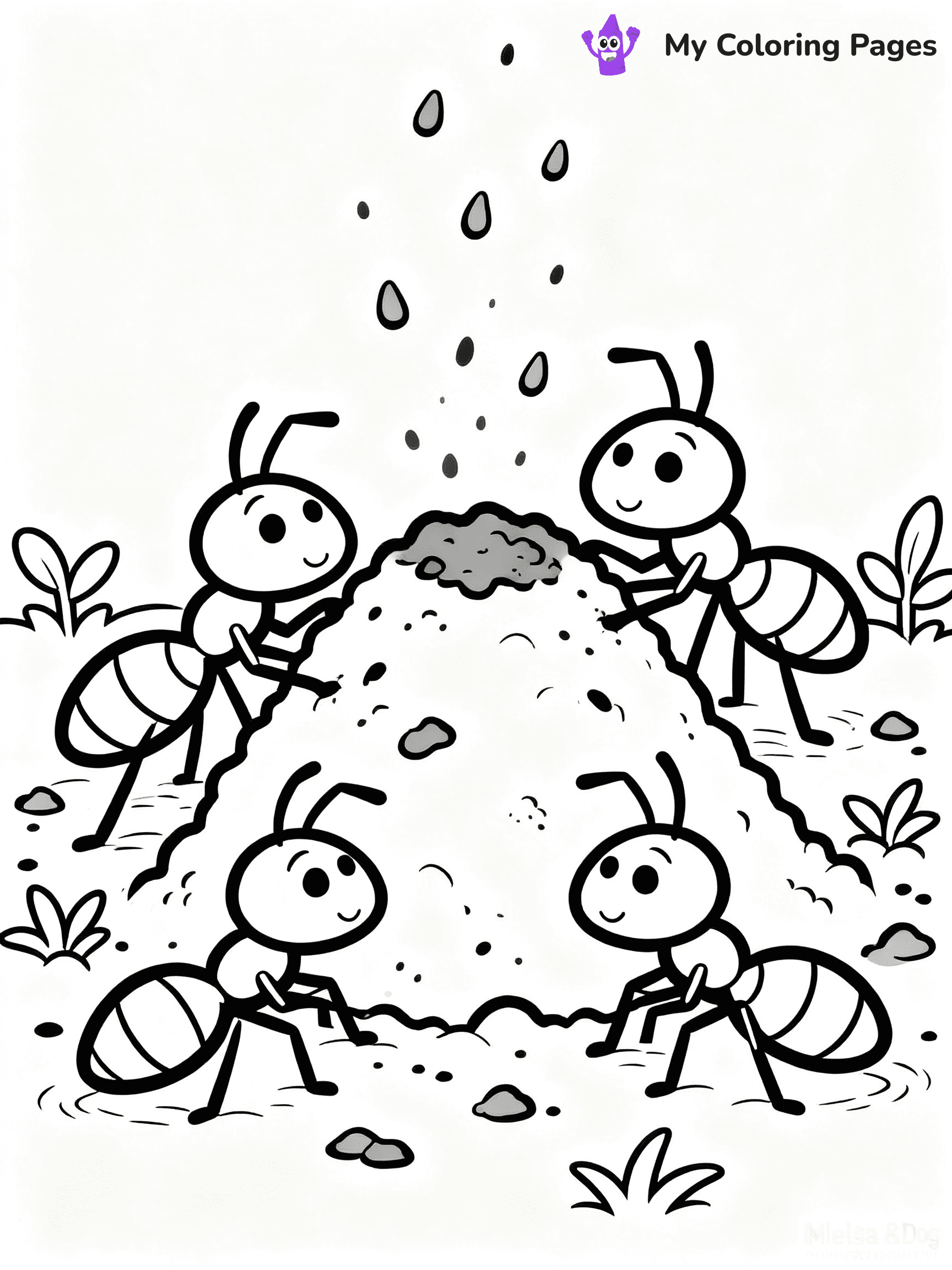 Ants Coloring Pages - 16