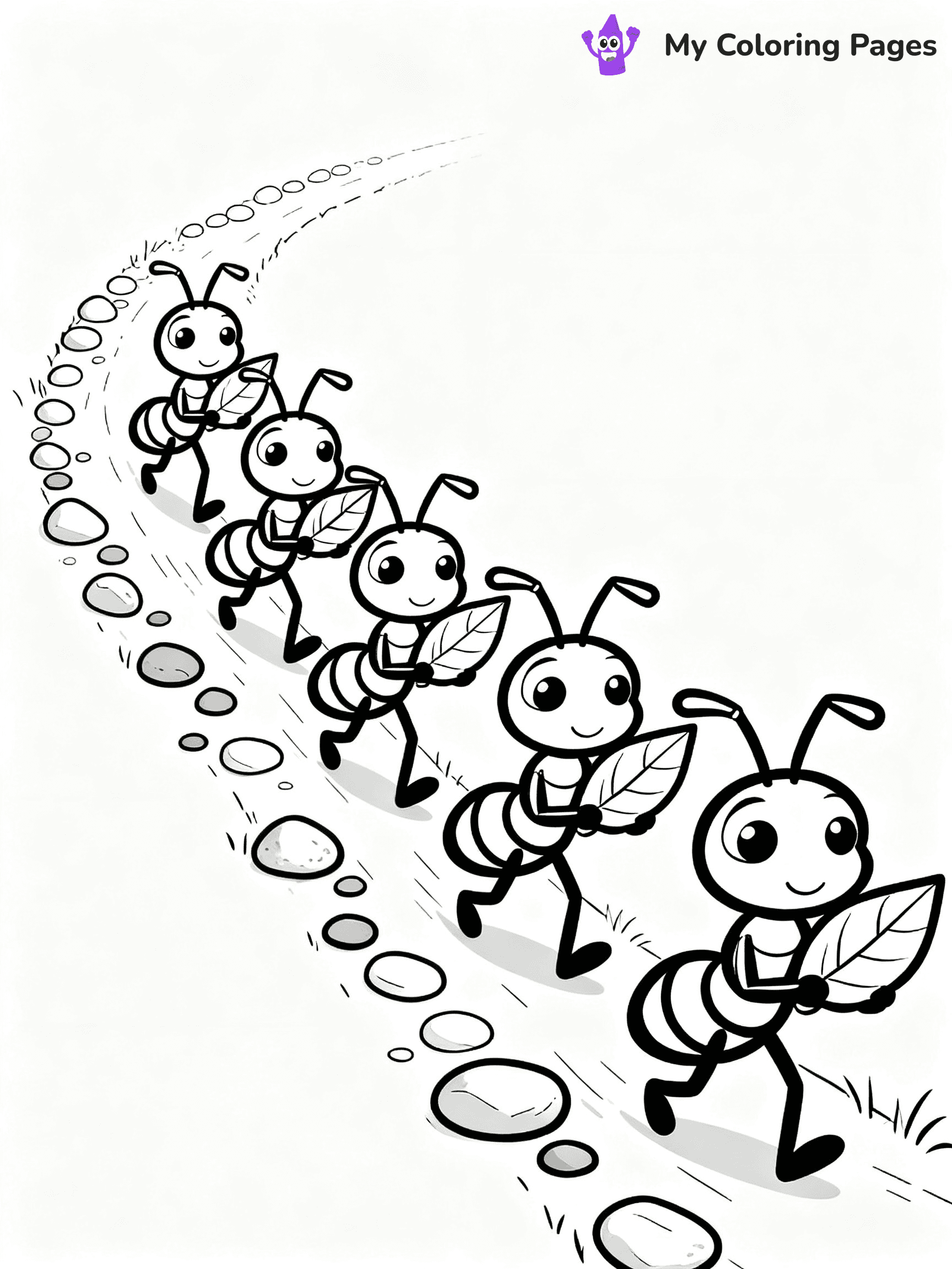 Ants Coloring Pages - 14