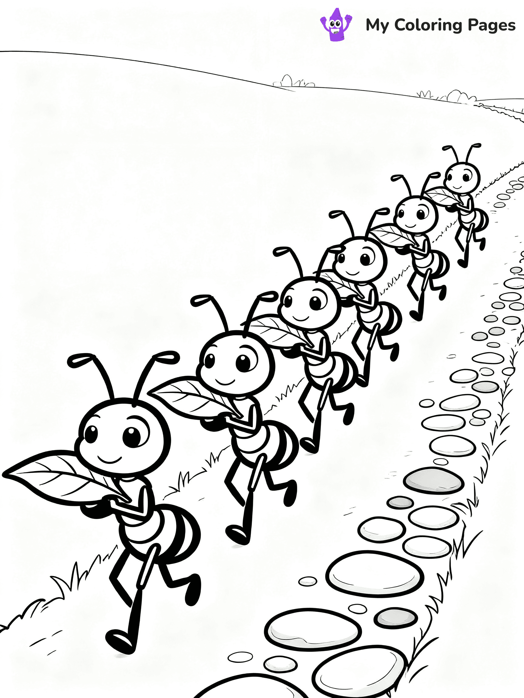 Ants Coloring Pages - 12