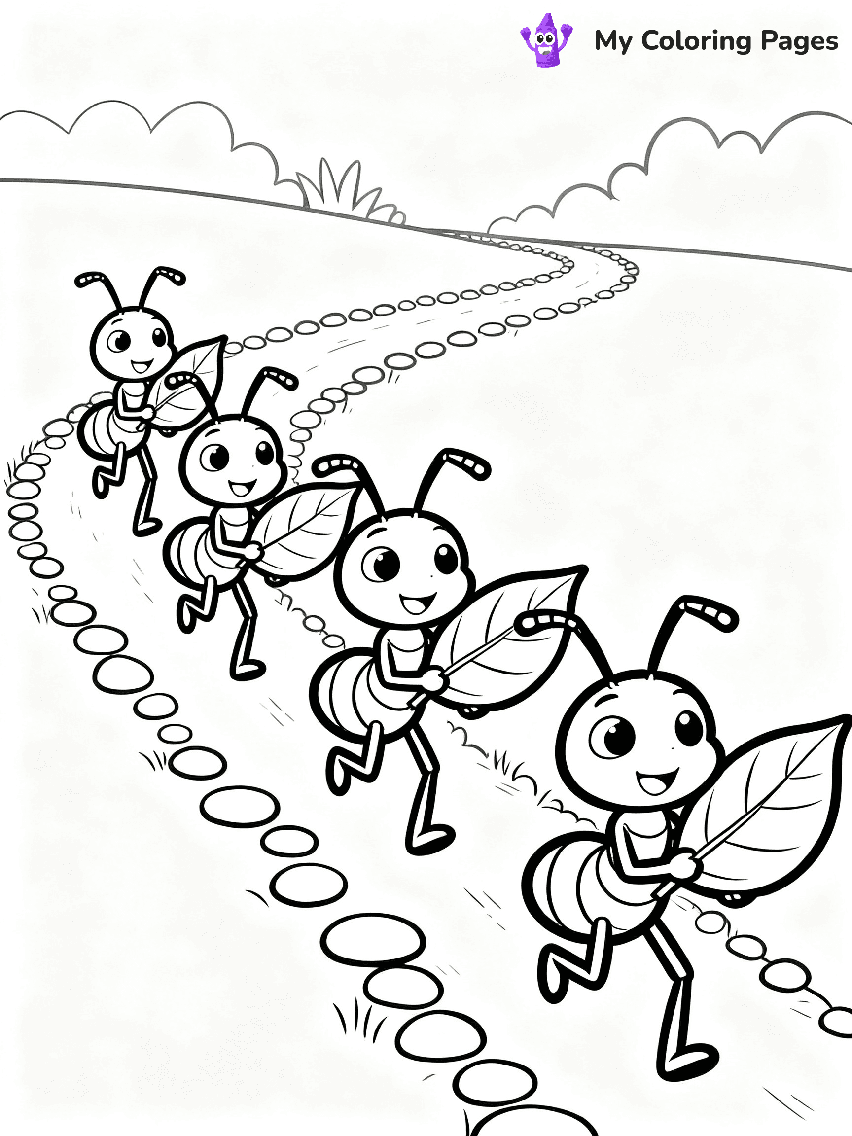 Ants Coloring Pages - 11