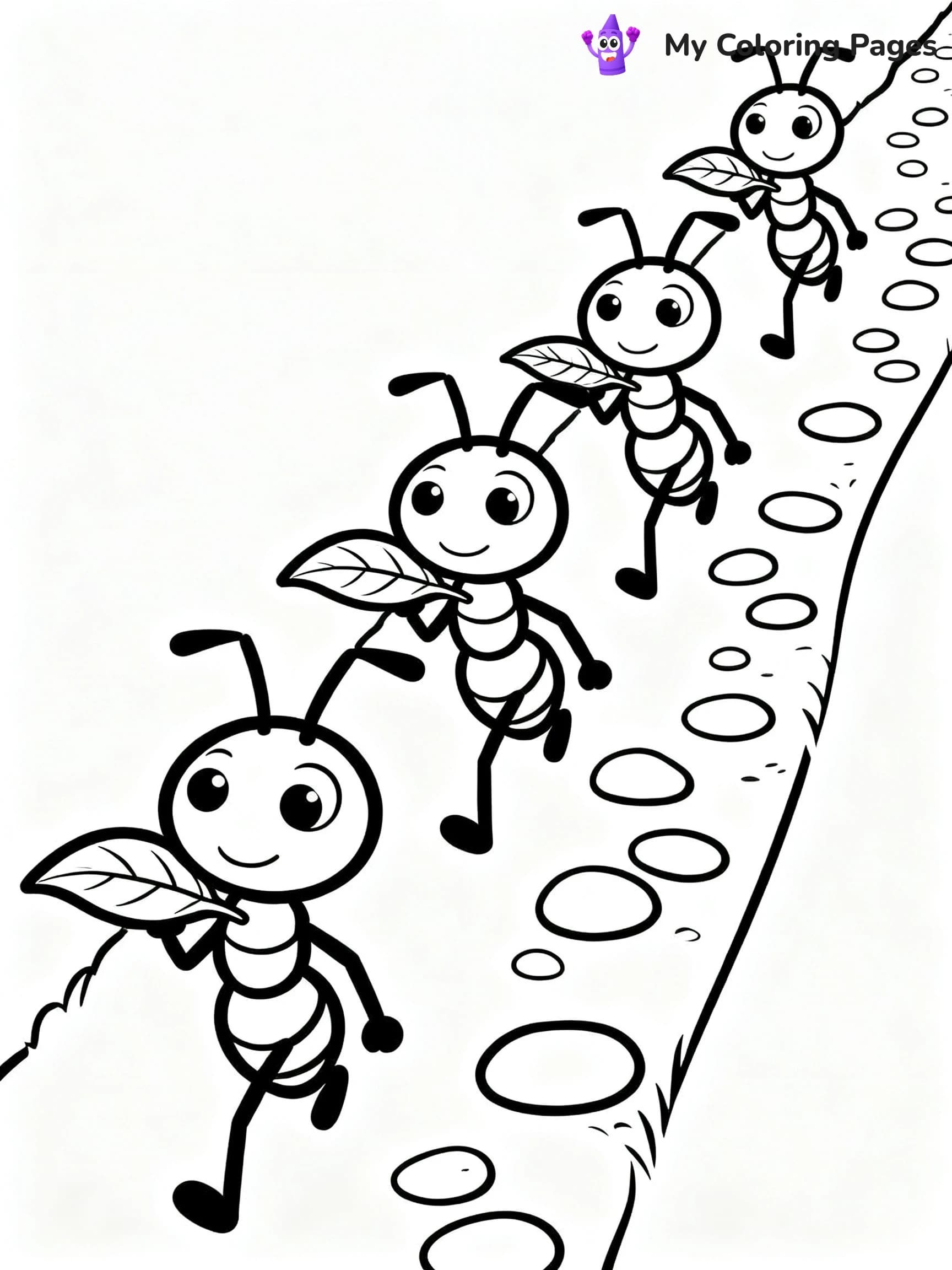 Ants Coloring Pages - 10