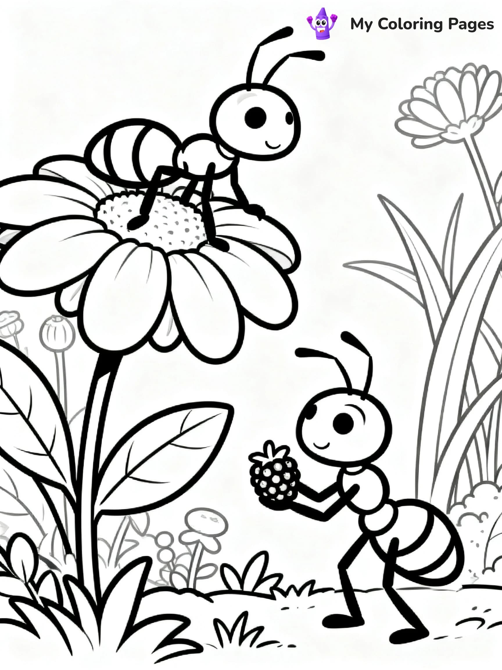 Ants Coloring Pages - 8