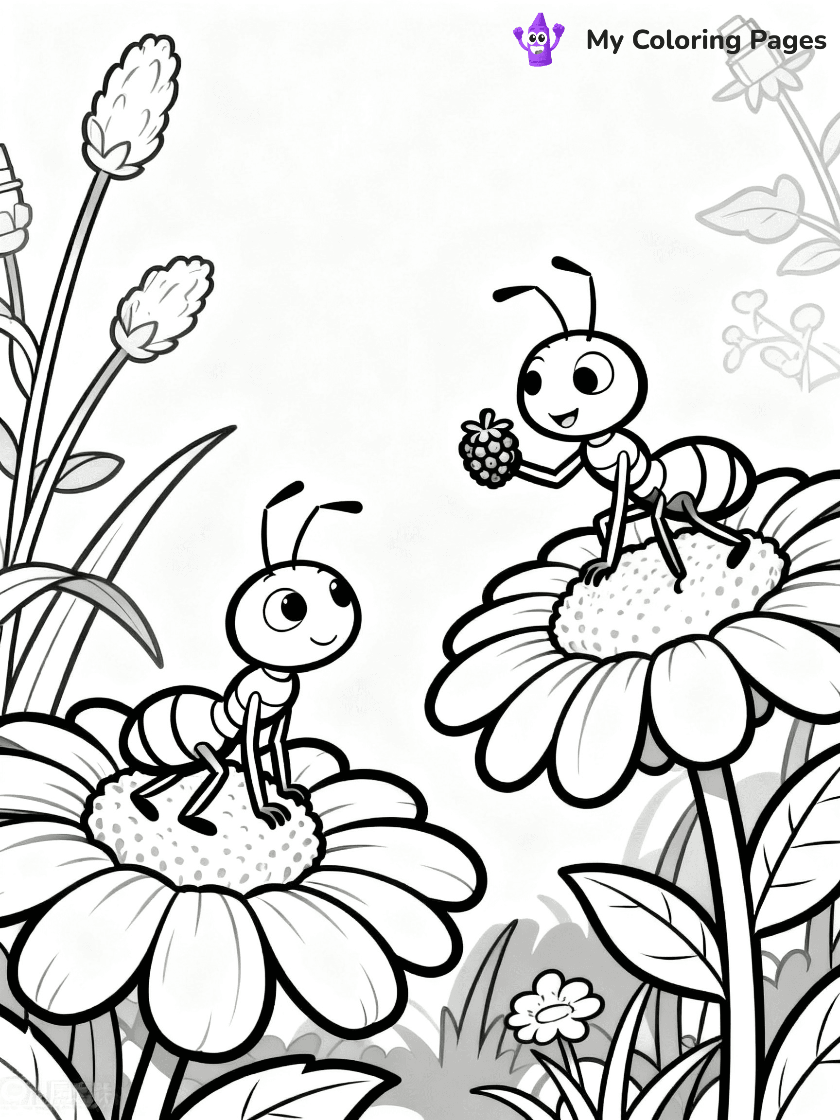 Ants Coloring Pages - 6