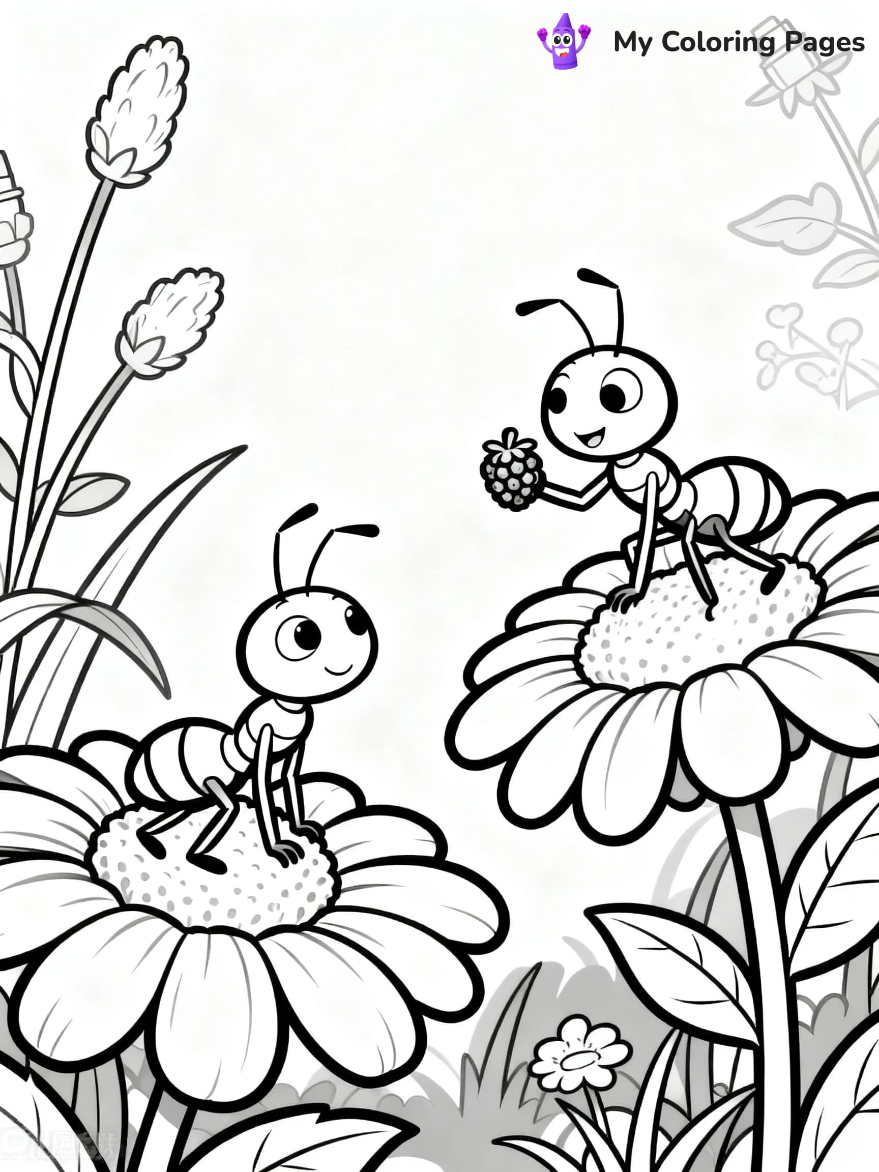 Ants Coloring Pages - 6