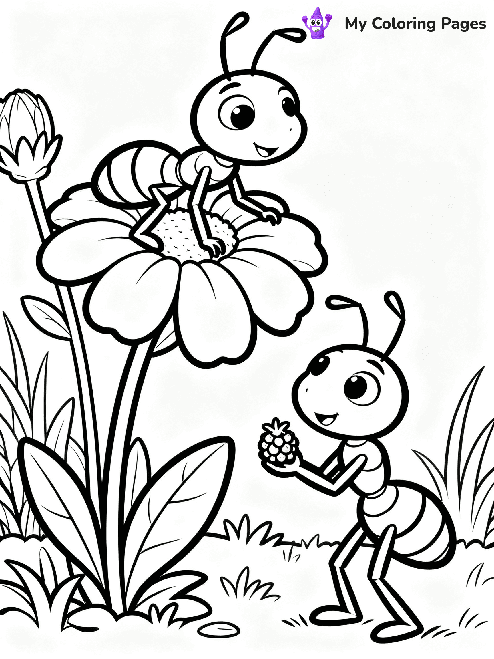 Ants Coloring Pages - 5