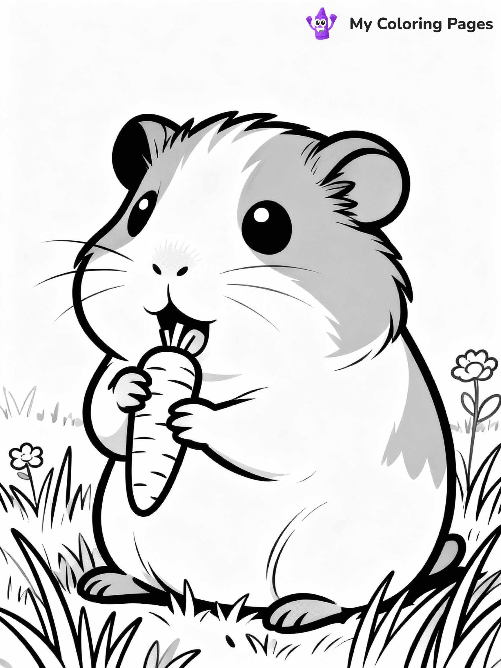Guinea Pig Coloring Pages - 31