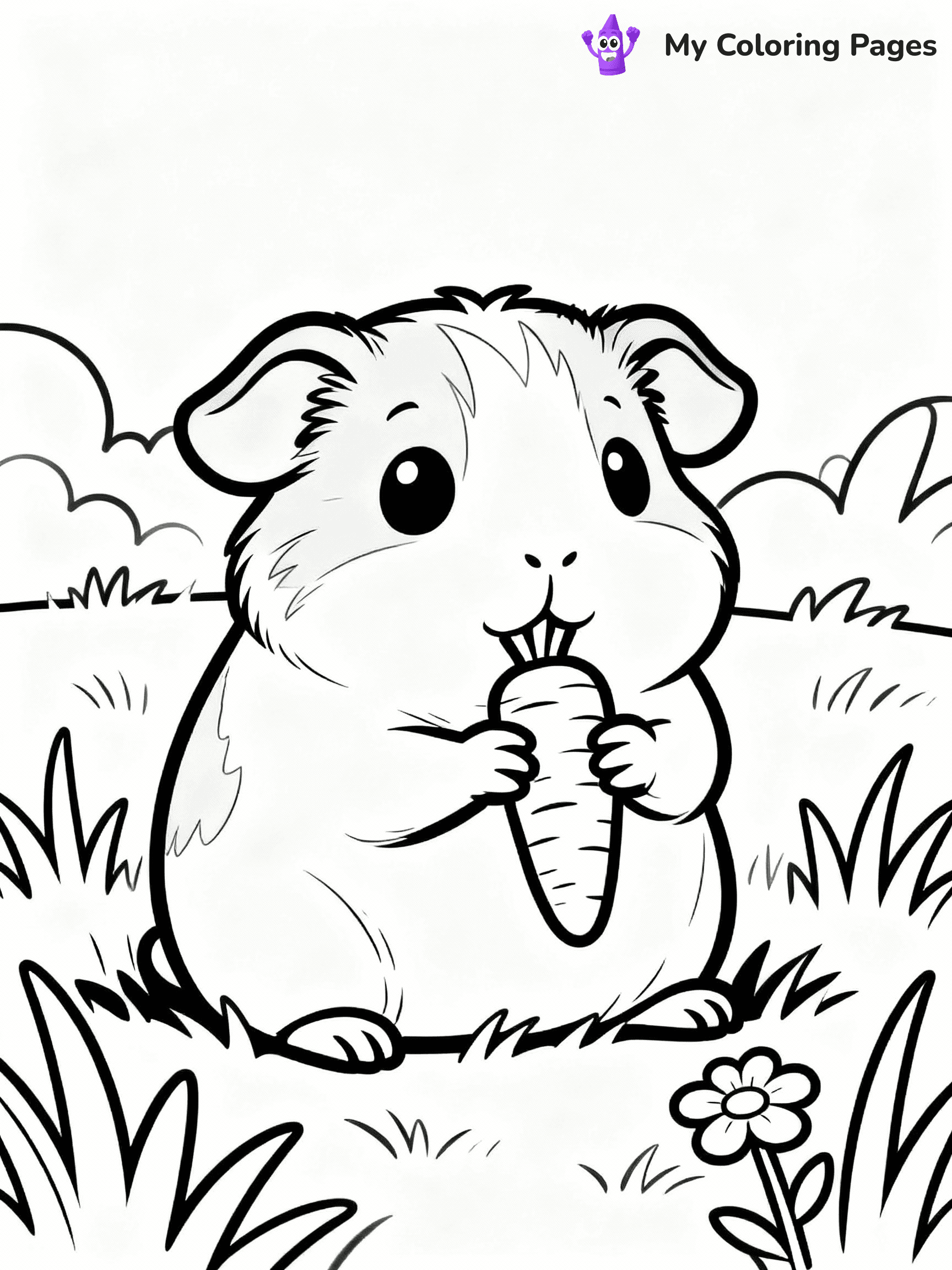 Guinea Pig Coloring Pages - 29