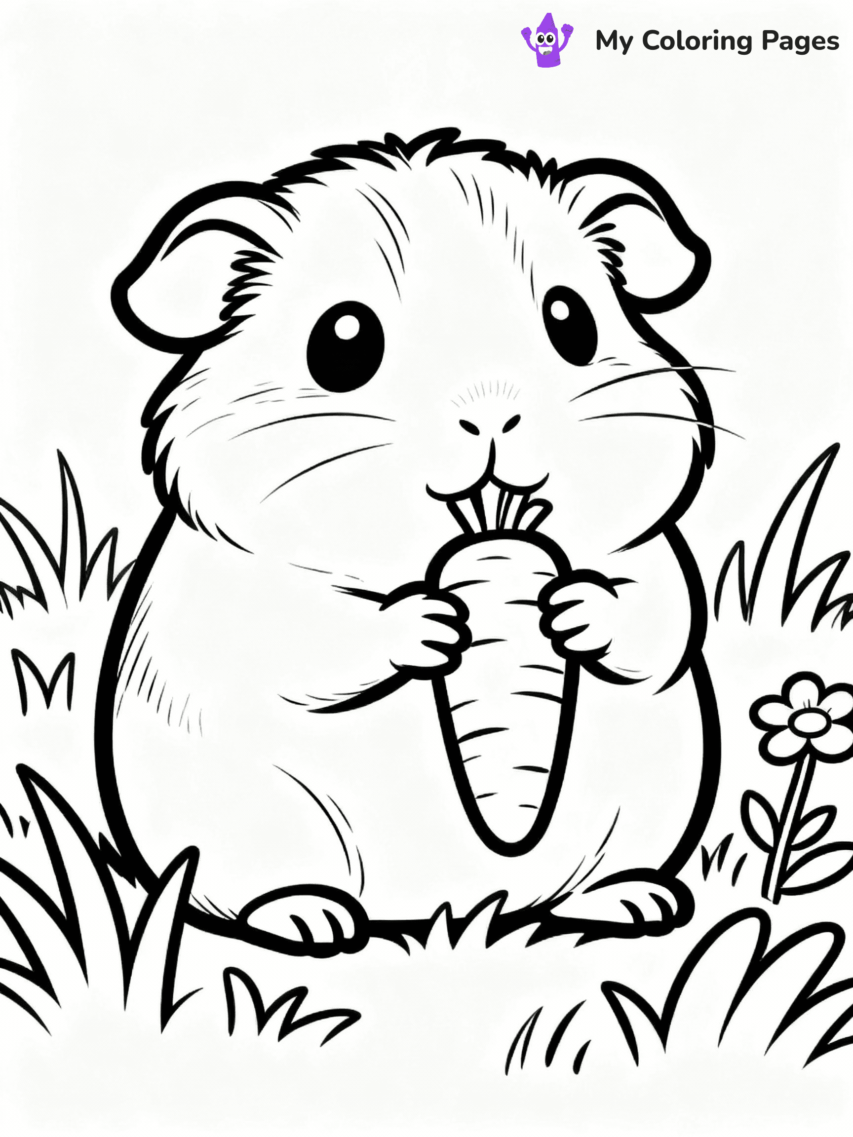 Guinea Pig Coloring Pages - 27