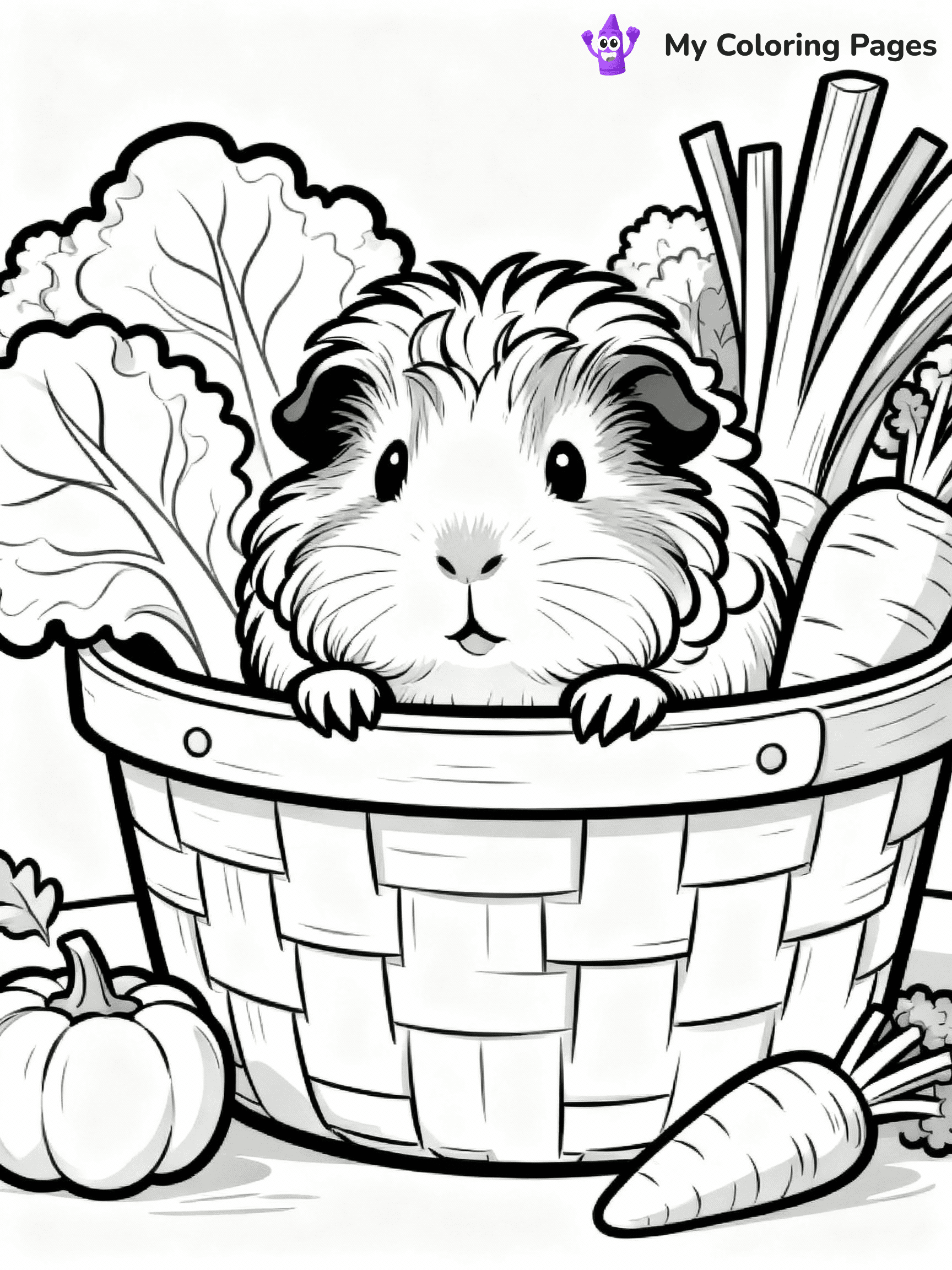 Guinea Pig Coloring Pages - 24