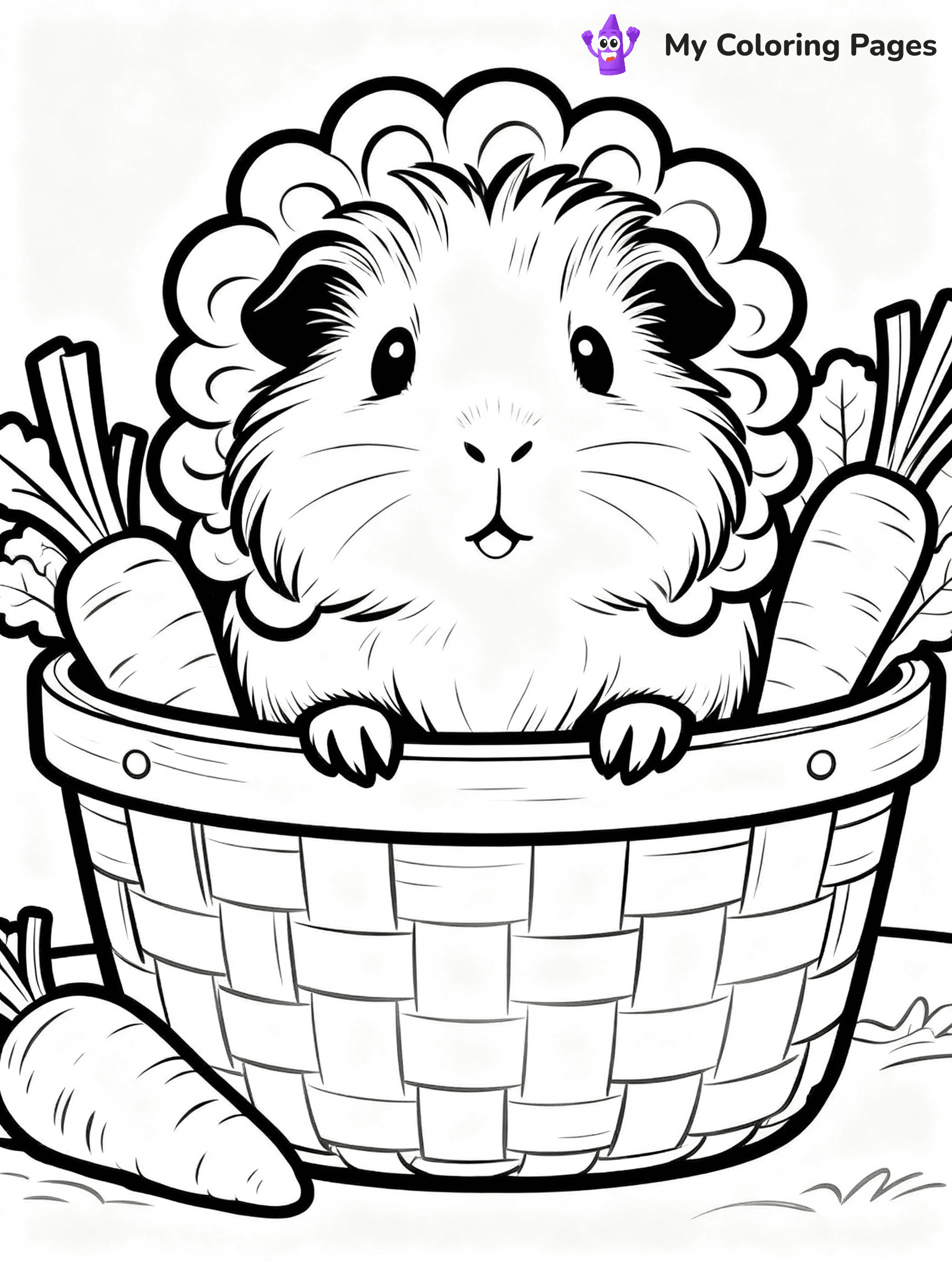 Guinea Pig Coloring Pages - 23