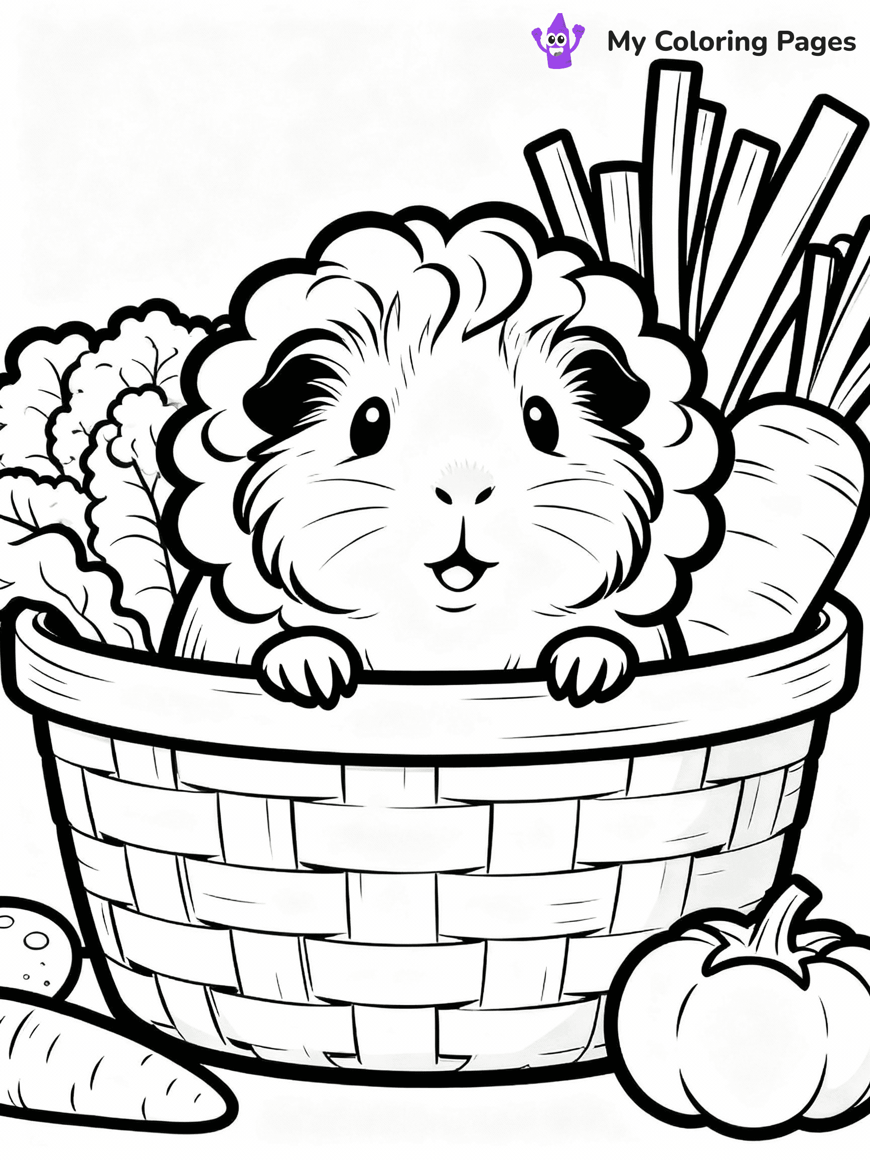 Guinea Pig Coloring Pages - 19