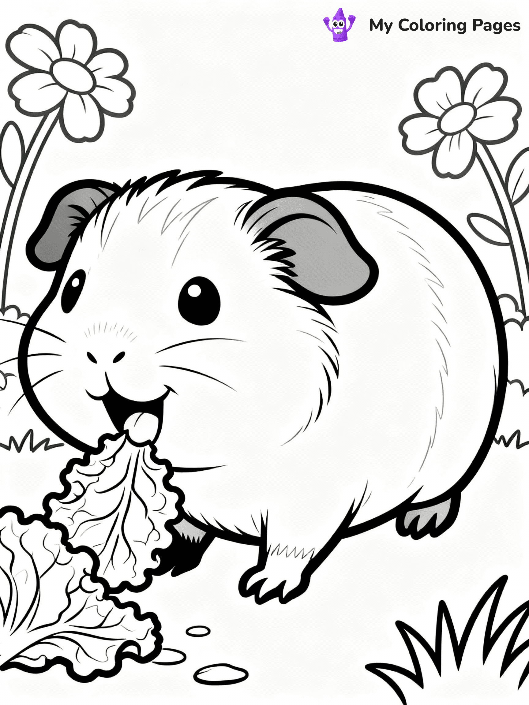 Guinea Pig Coloring Pages - 18