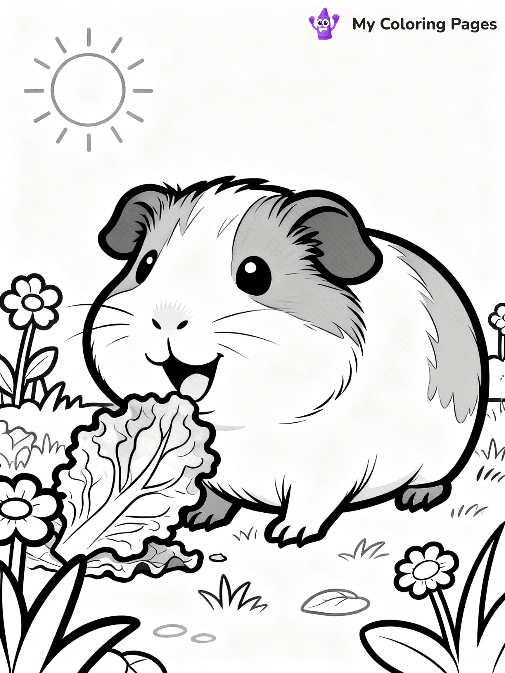 Guinea Pig Coloring Pages - 15