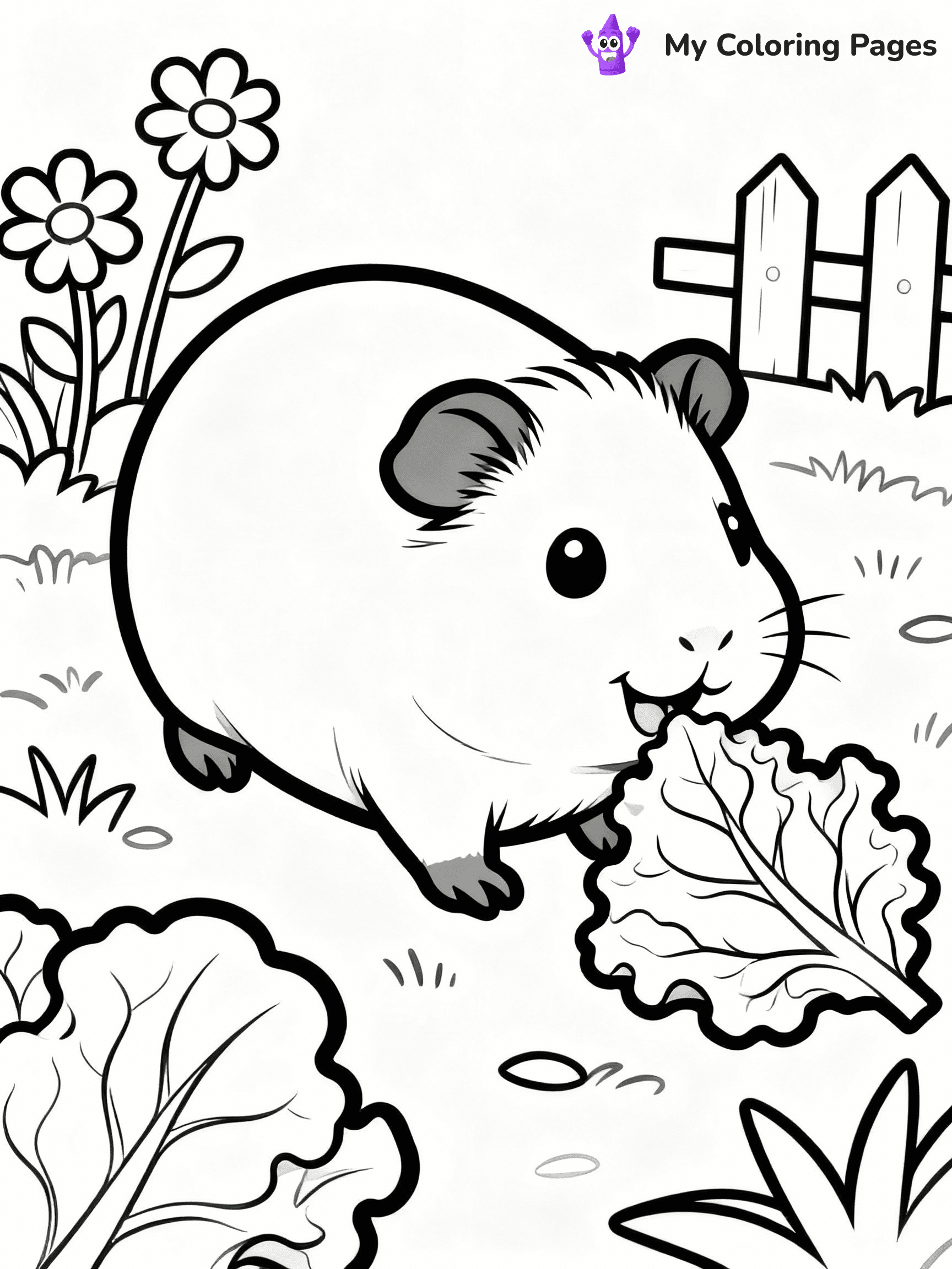 Guinea Pig Coloring Pages - 14