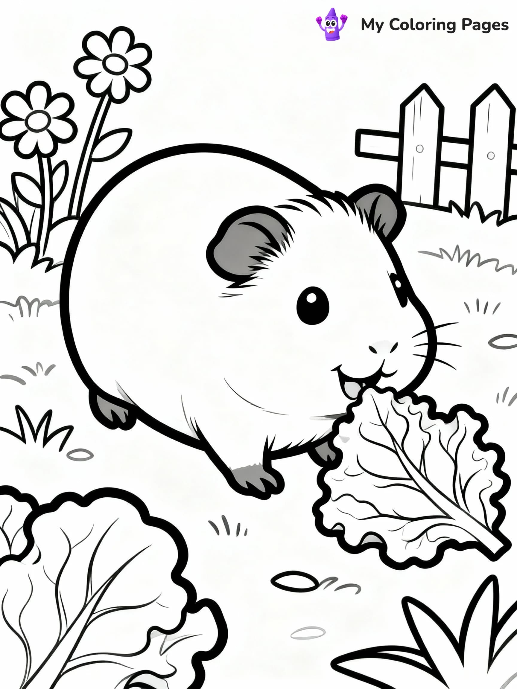 Guinea Pig Coloring Pages - 14