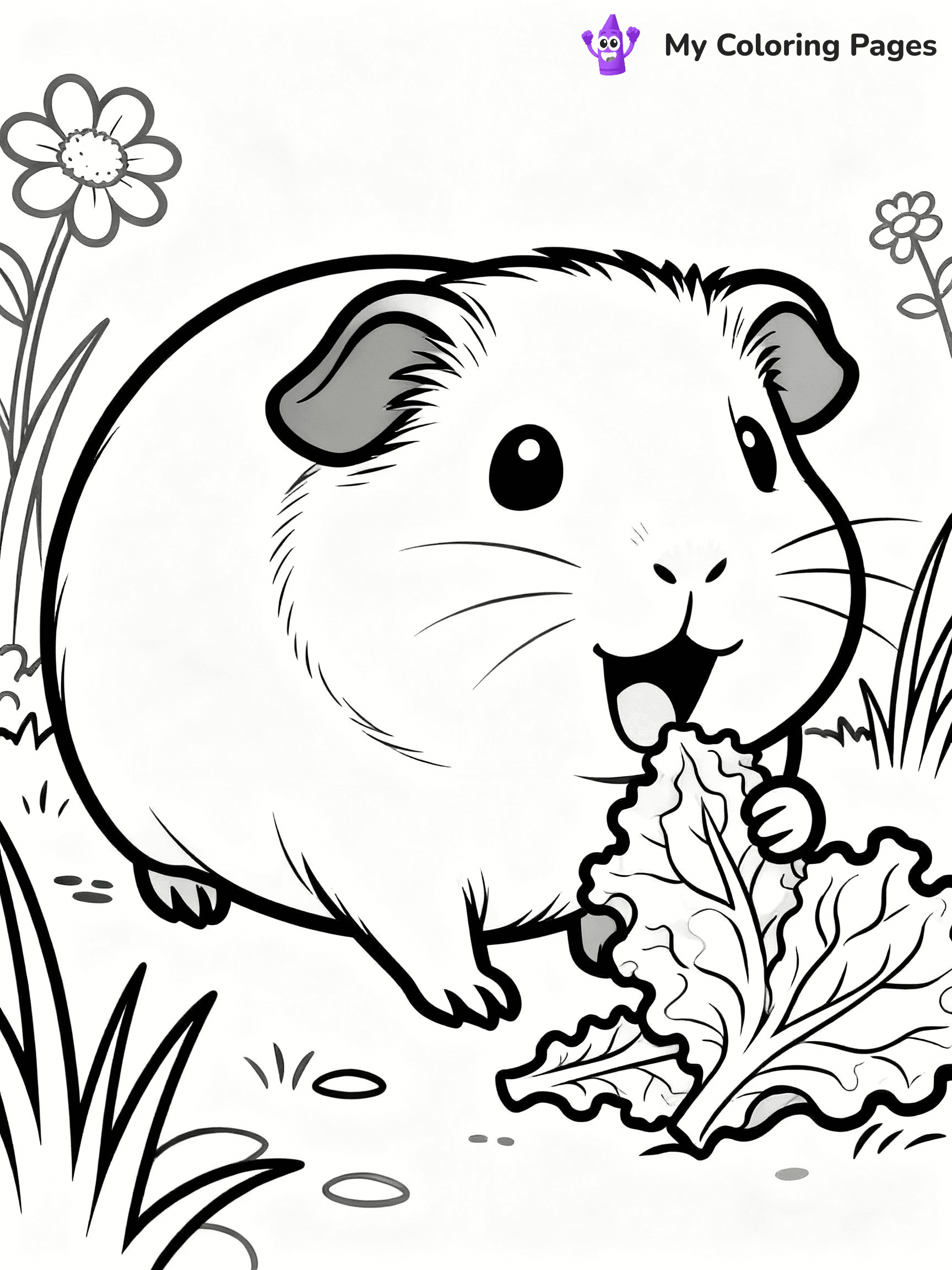 Guinea Pig Coloring Pages - 13