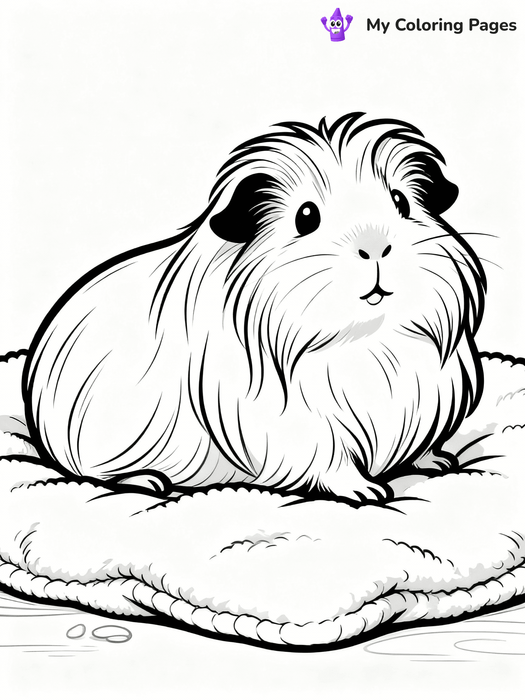 Guinea Pig Coloring Pages - 12