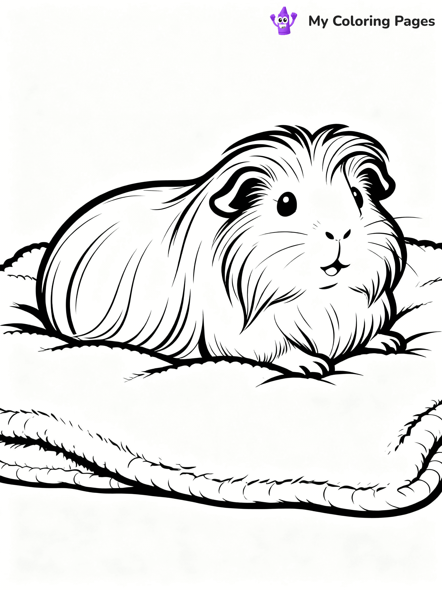 Guinea Pig Coloring Pages - 11