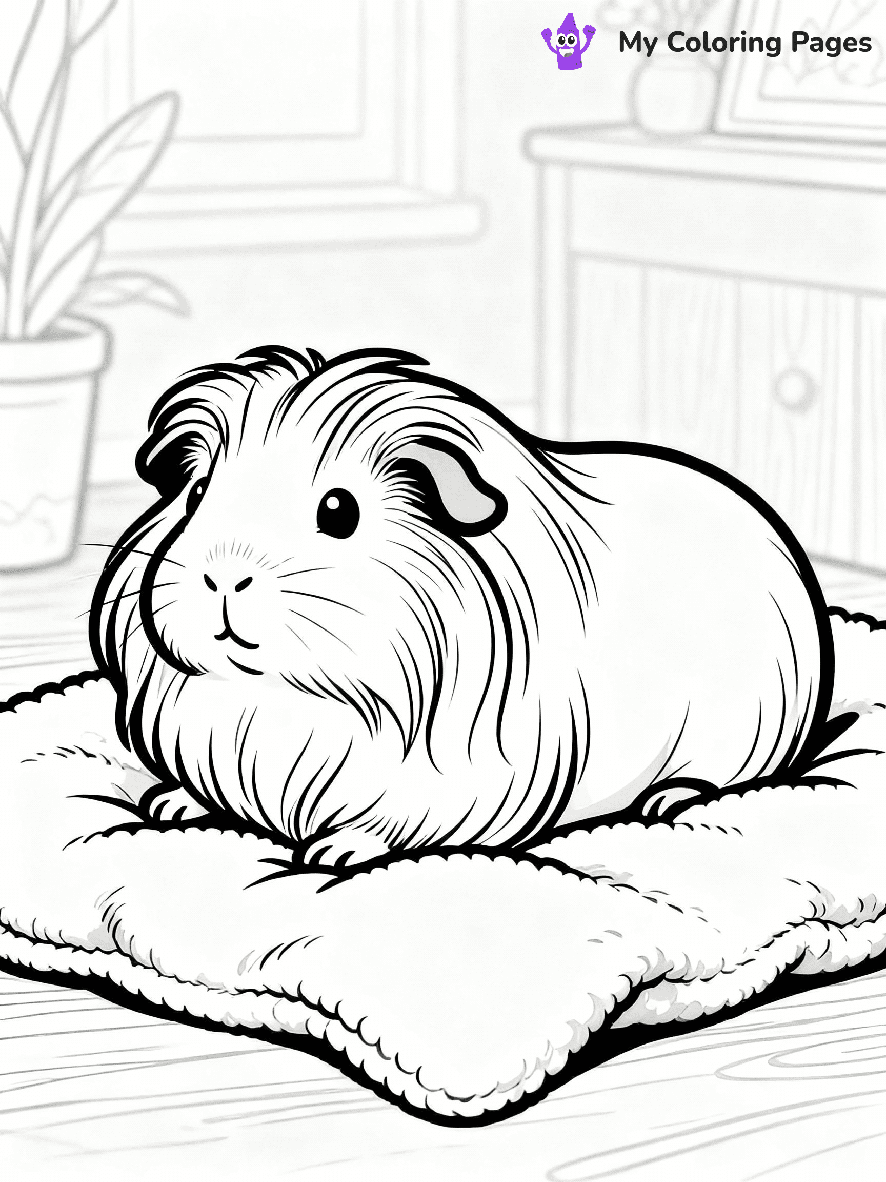 Guinea Pig Coloring Pages - 10