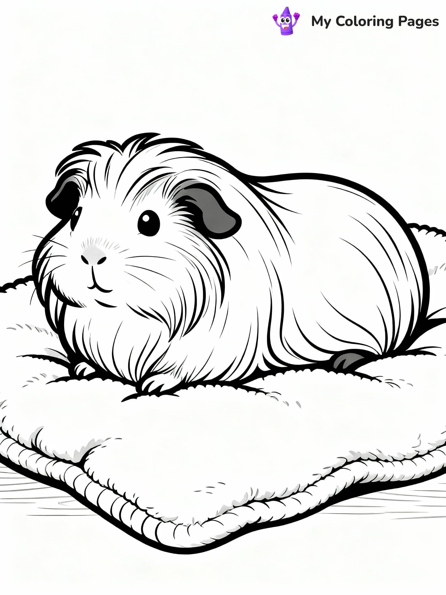 Guinea Pig Coloring Pages - 8